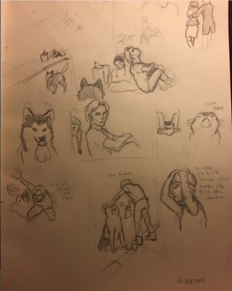 dessins avant  formation digital par AKIRAergo