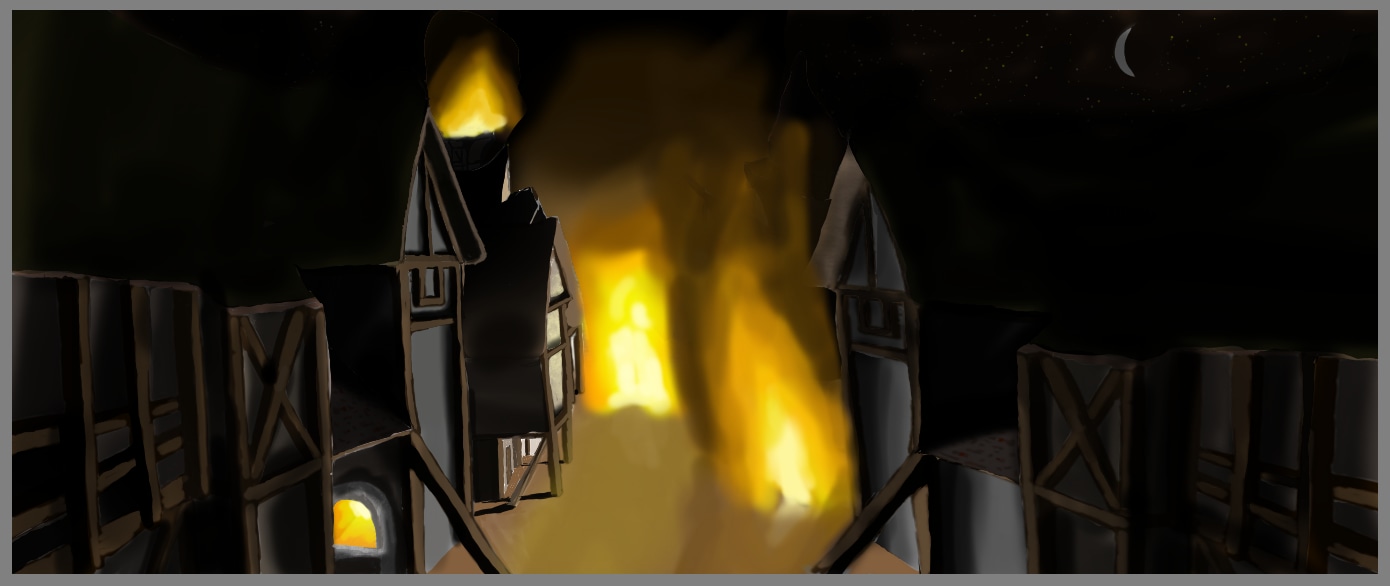 screenshot ville du lac en feu par mulog