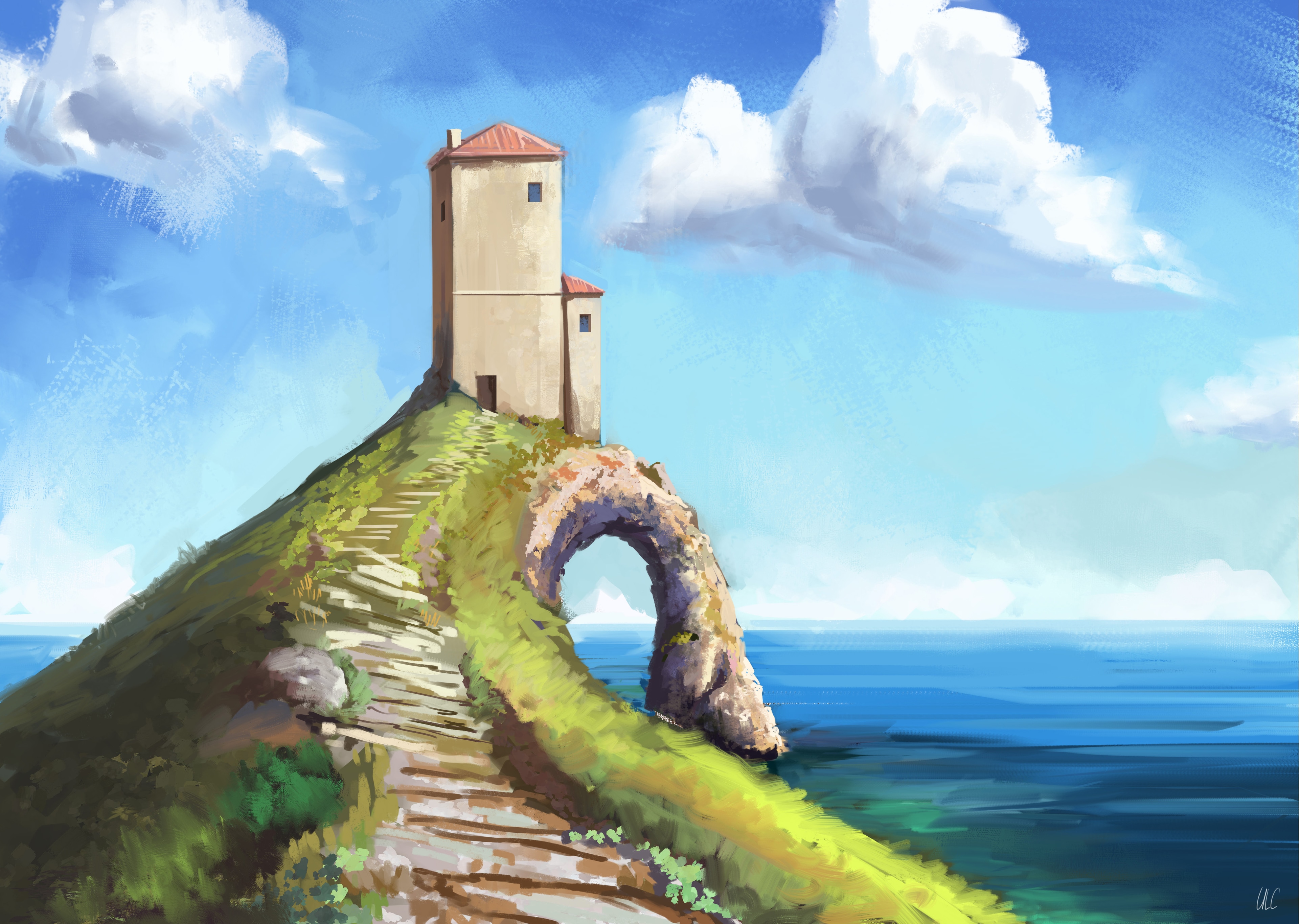 Manoir de la mer par Moscardino