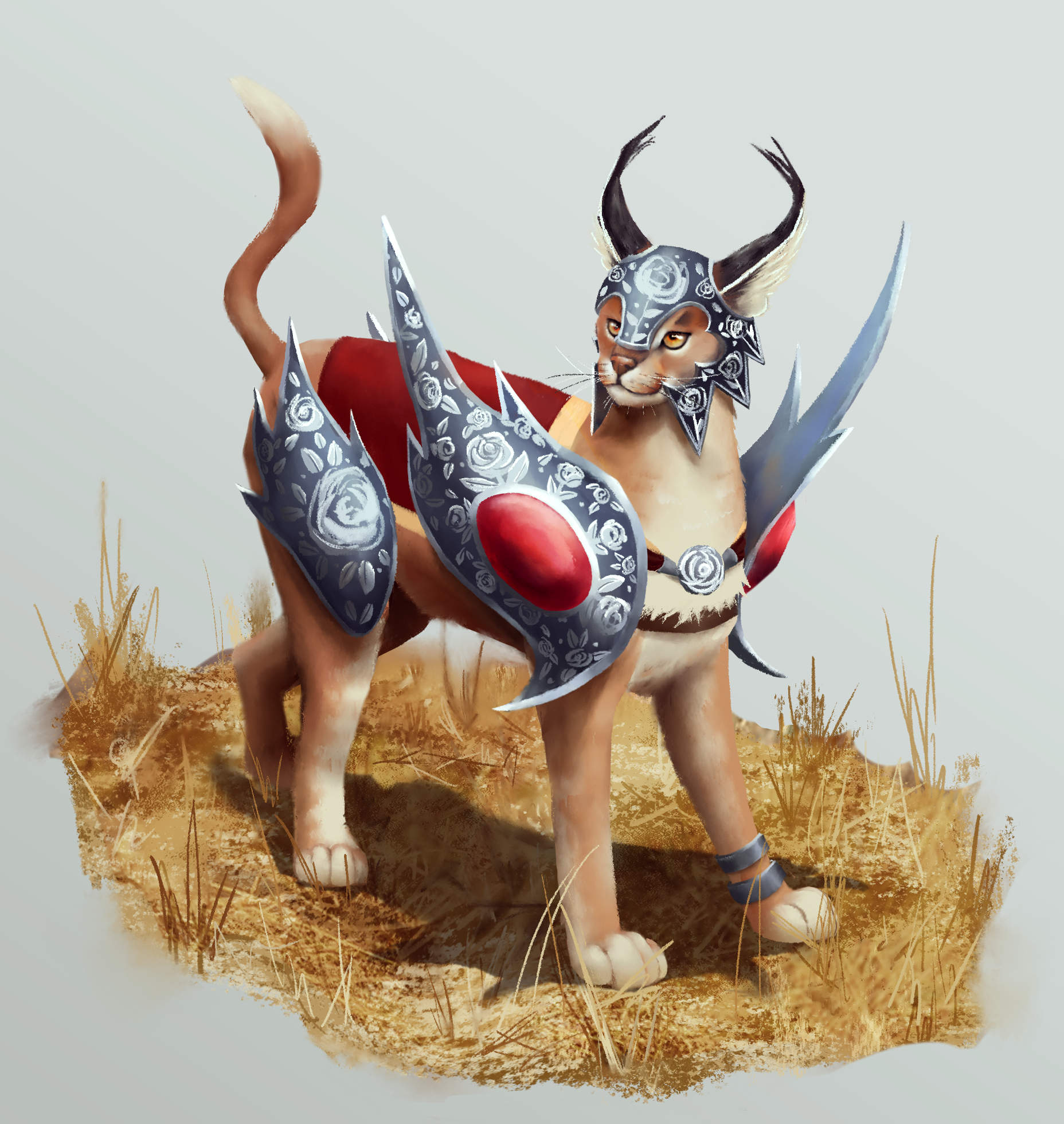 Caracal en armure (DTIYS) par pyphilia