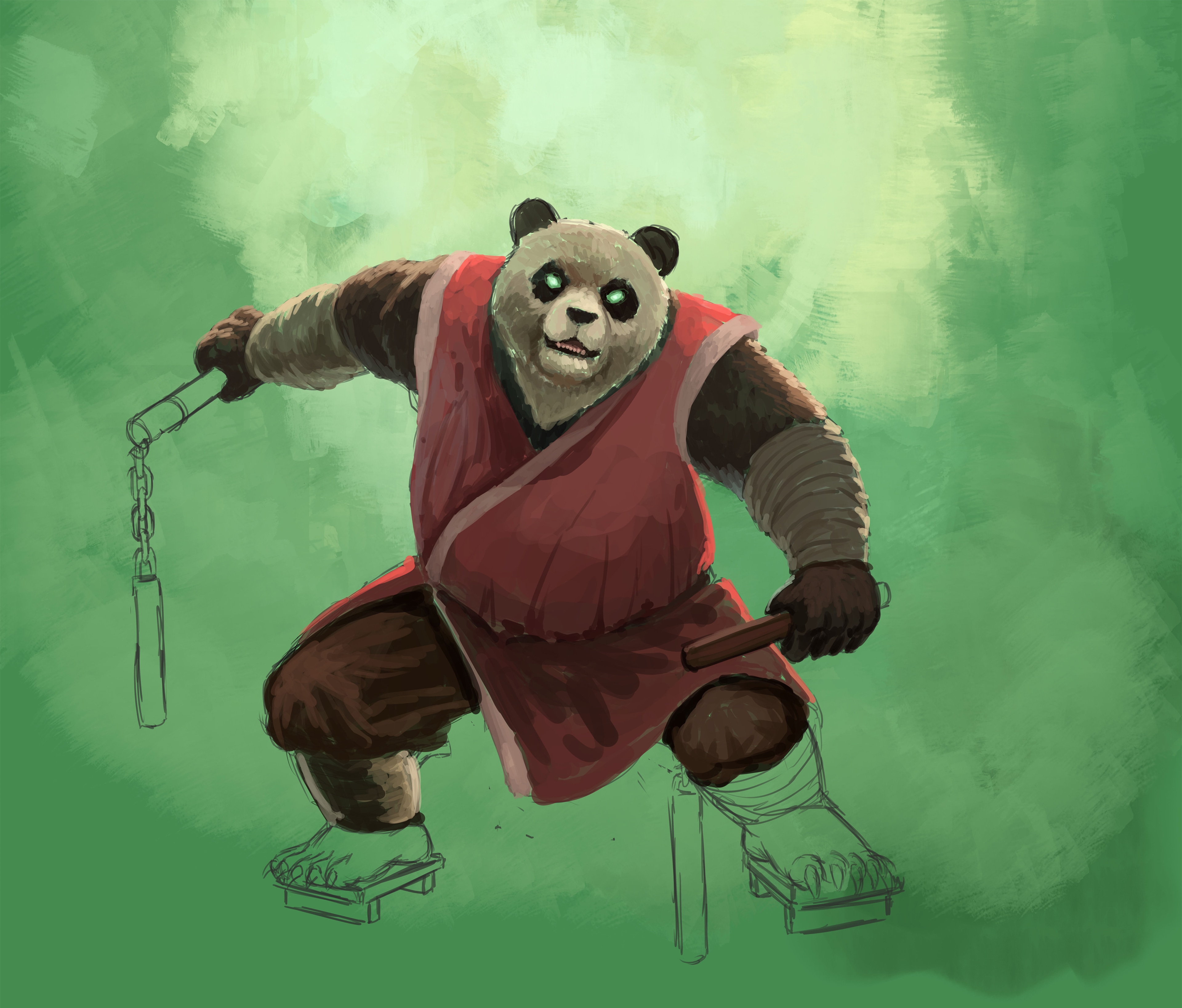 PANDA WARRIOR par Moscardino