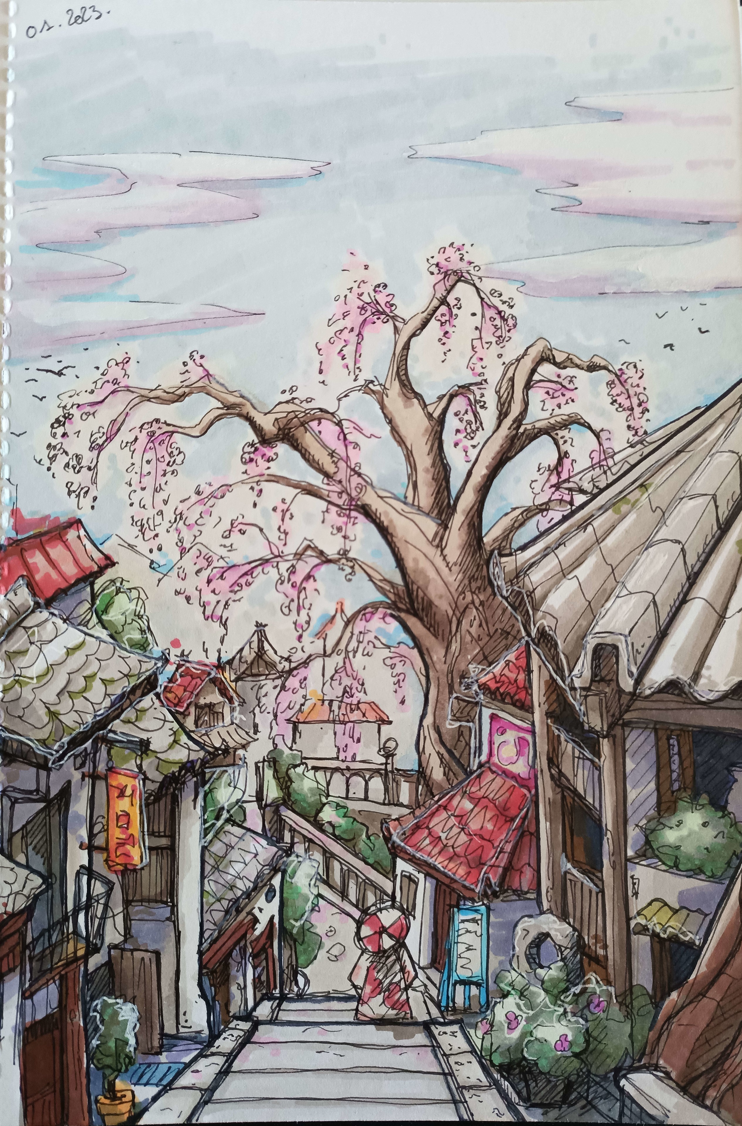 In(k) Japan - sketching par Triste Comique