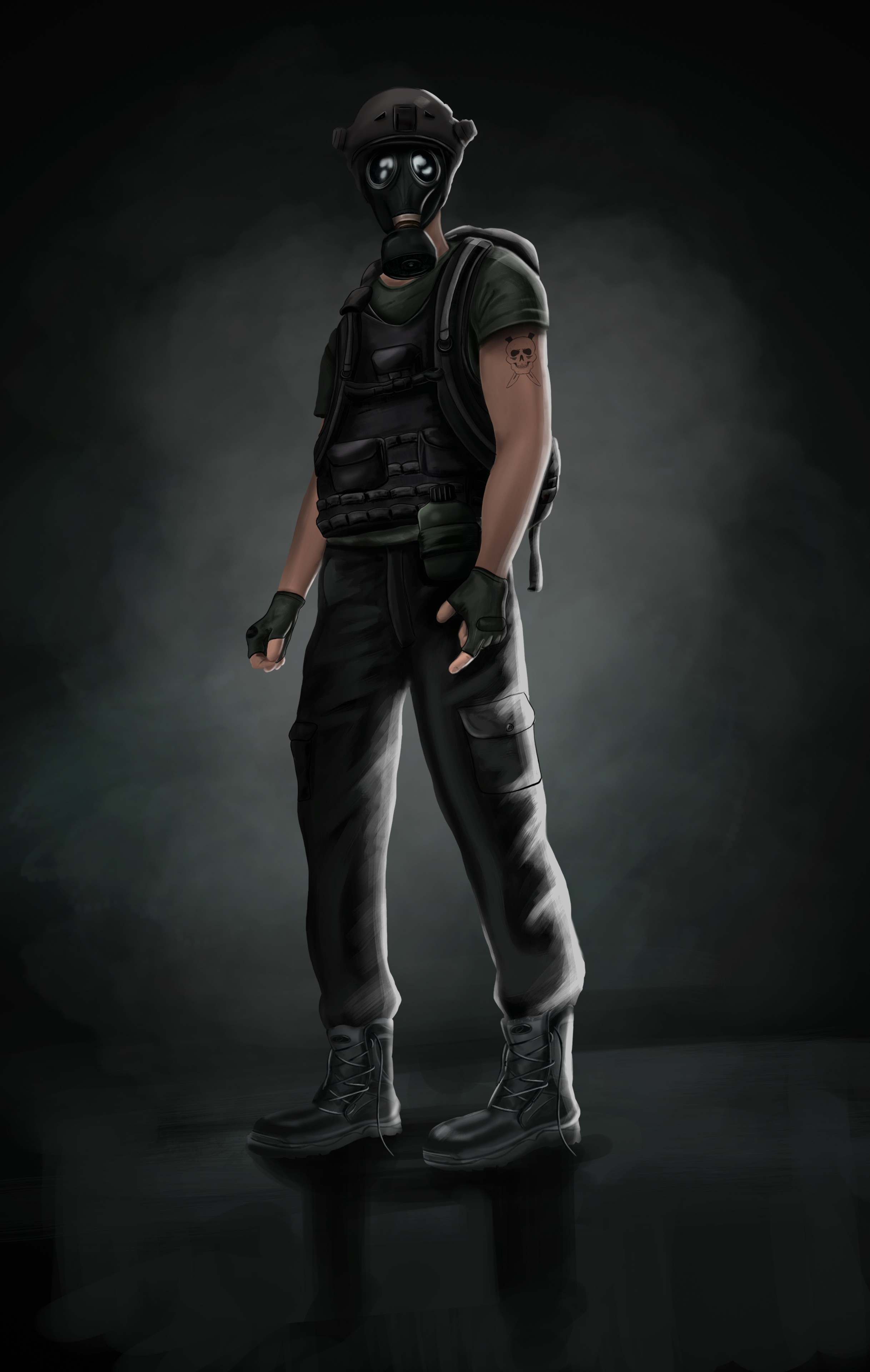 Soldat-masque par jeremyROQUES