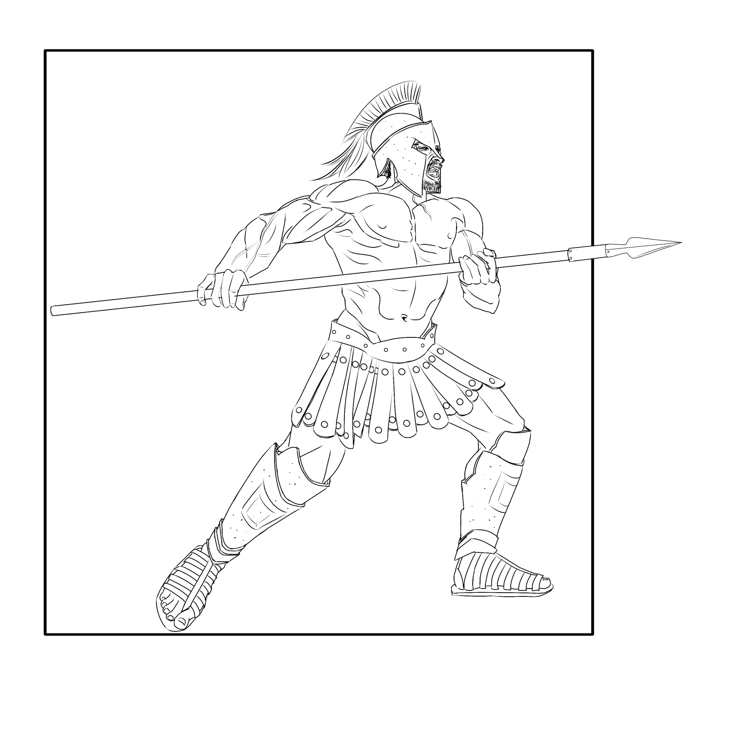 Étude - morphologies - torses et armes par smash_no_jutsu