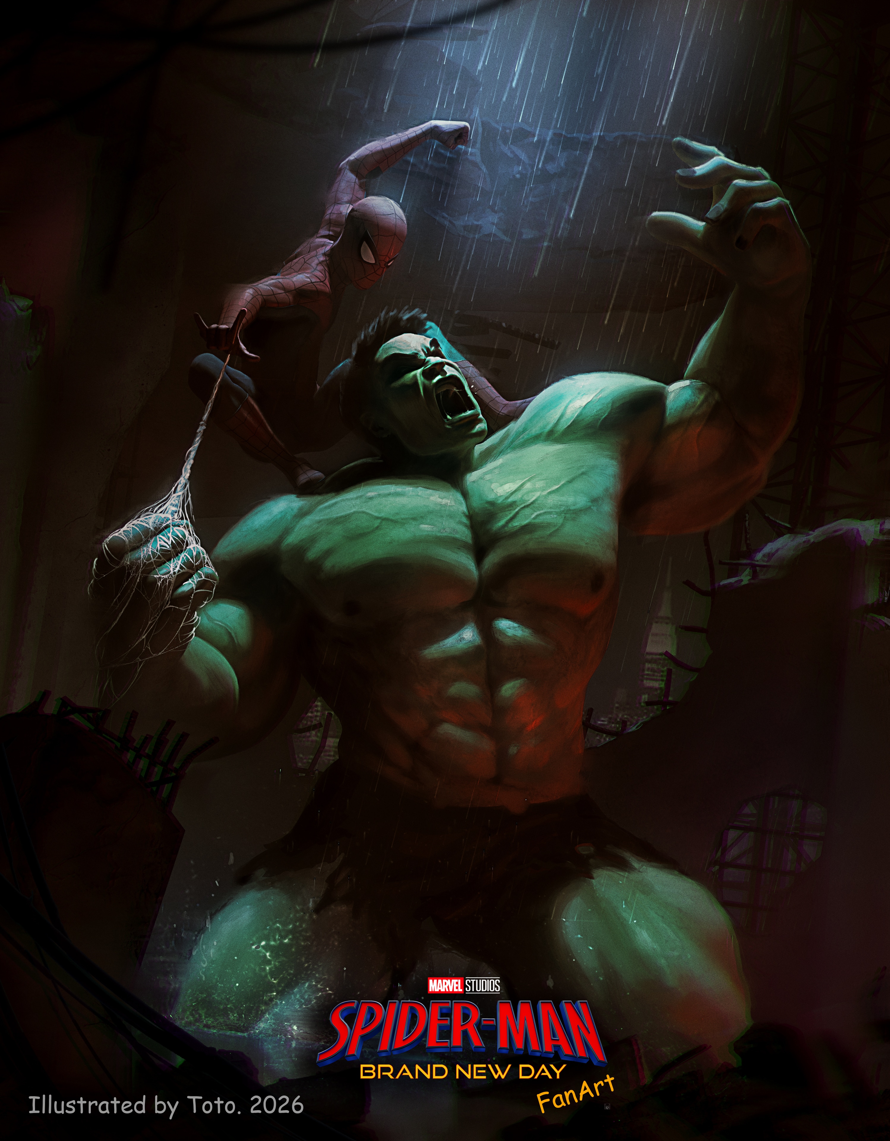 Spidey Vs Hulk par Toto