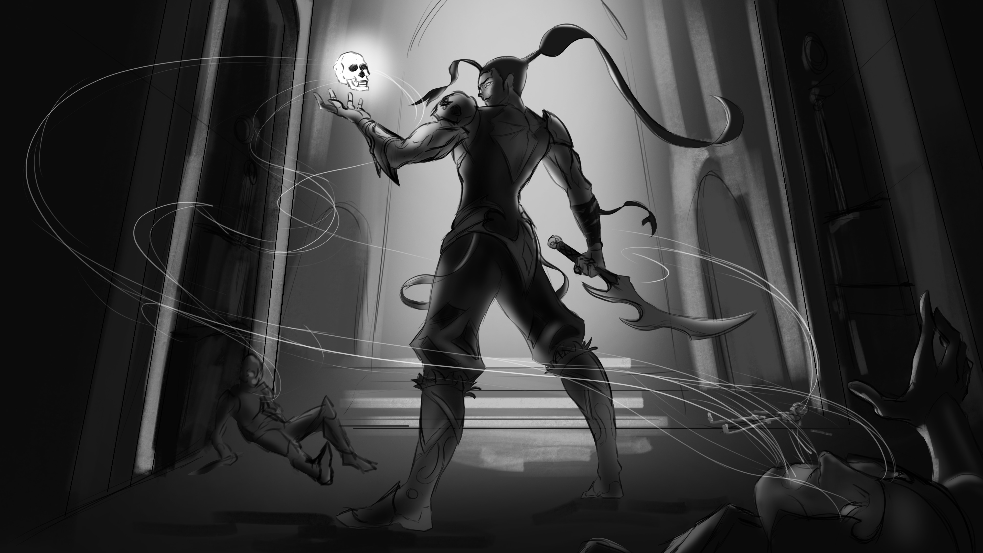 Splash art OC : Le voleur d'âme par Kyklos