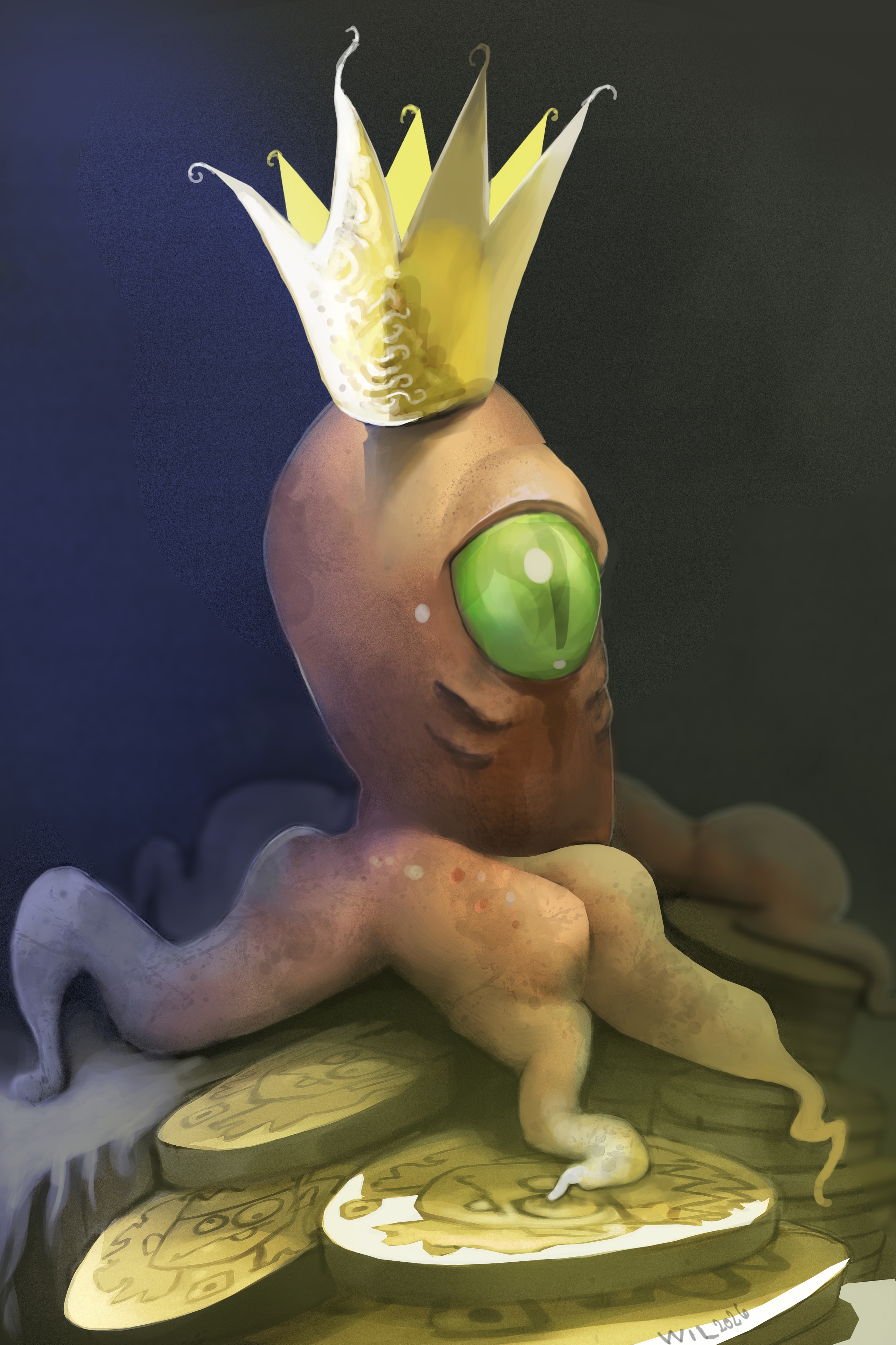Squid King par Wilfrejus