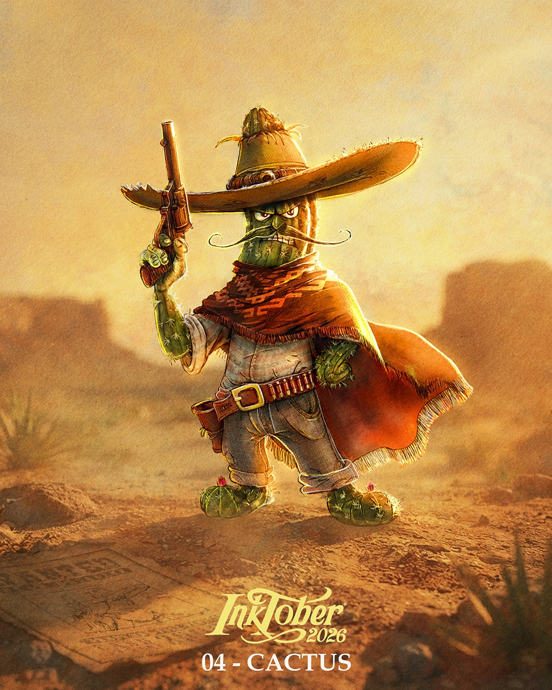 STEFOU-INKTOBER2026-04-CACTUS par stefou
