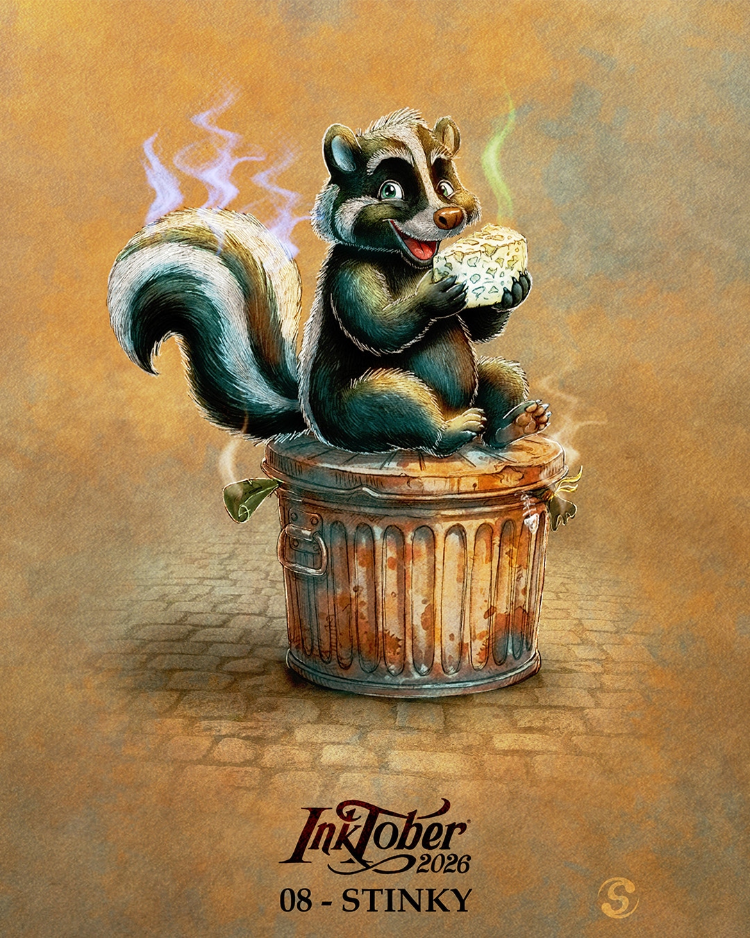 STEFOU-INKTOBER2026-08-STINKY par stefou