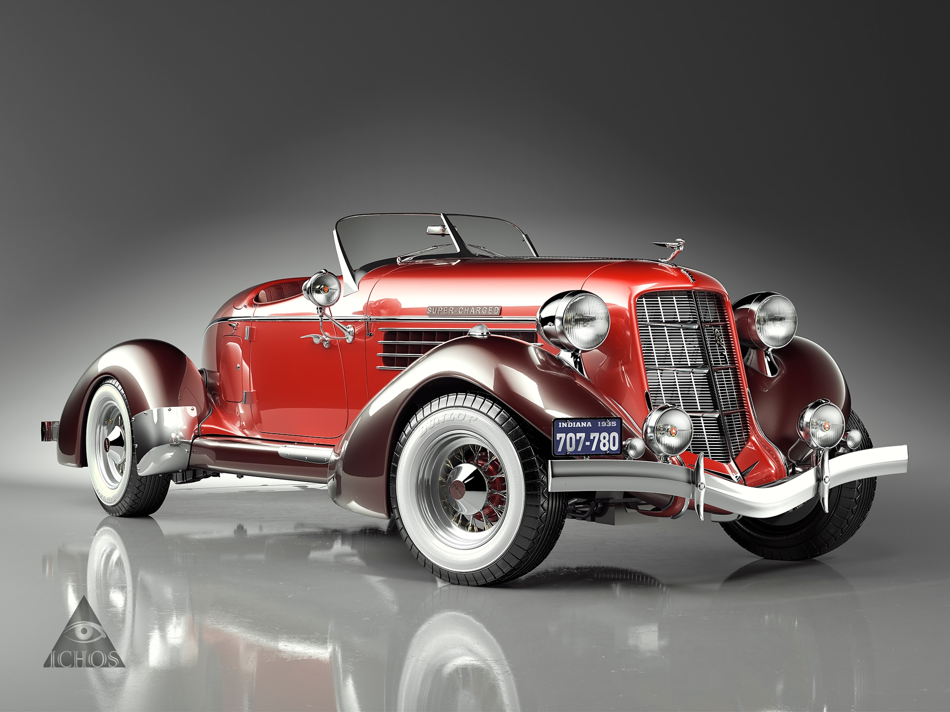 American Beauties - The Auburn 851 Speedster (red edition) par angelesteban