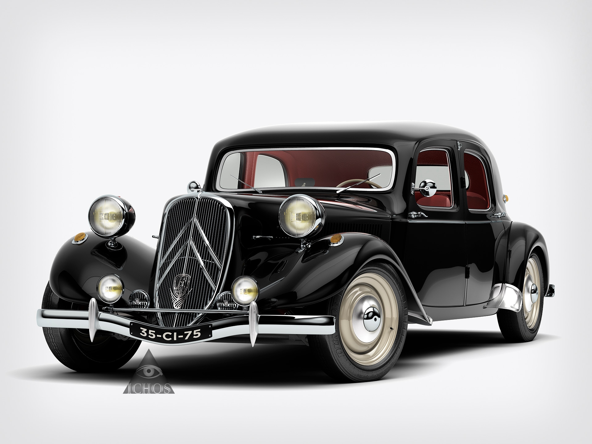 La Voiture Noire - The Black Traction par angelesteban