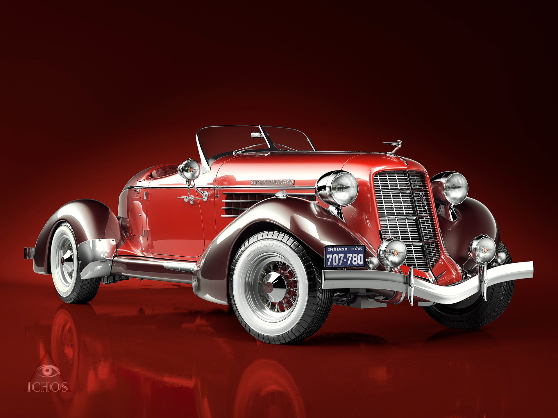 Virages - The Auburn 851 Speedster (red edition) par angelesteban