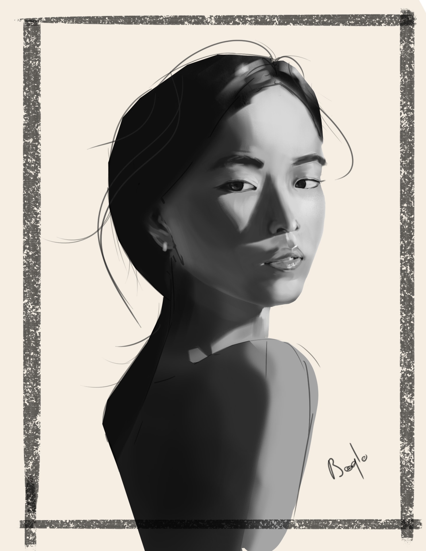 Défi Portrait J4 par Boqlo