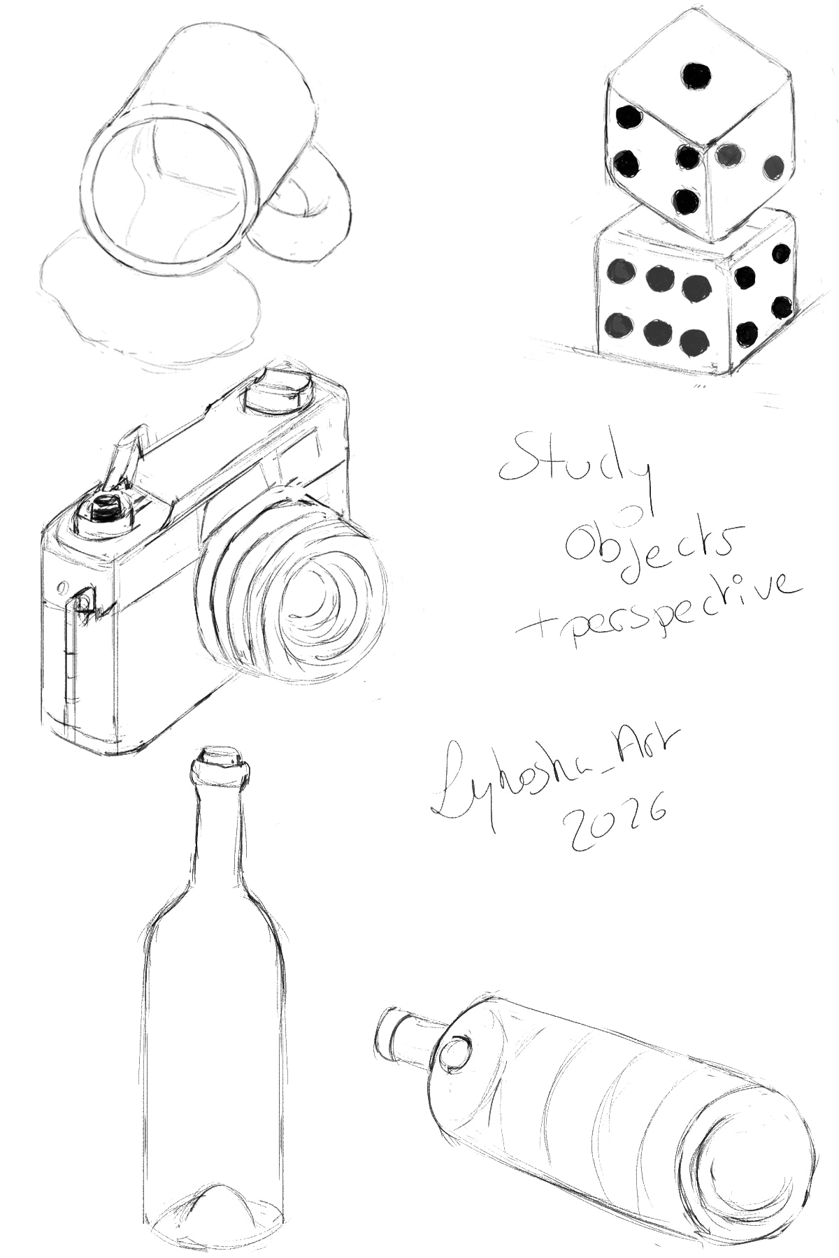 Study Objets perspective par lykoska