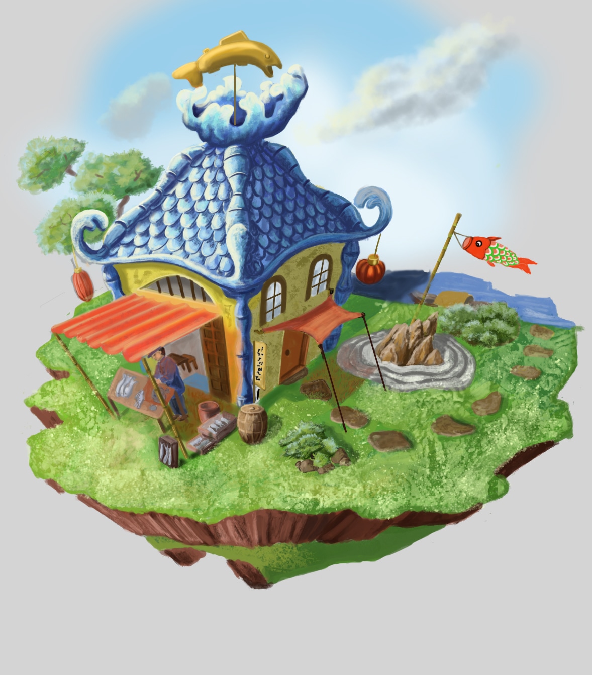 La maison du pêcheur par FrancoiseHAEGELI