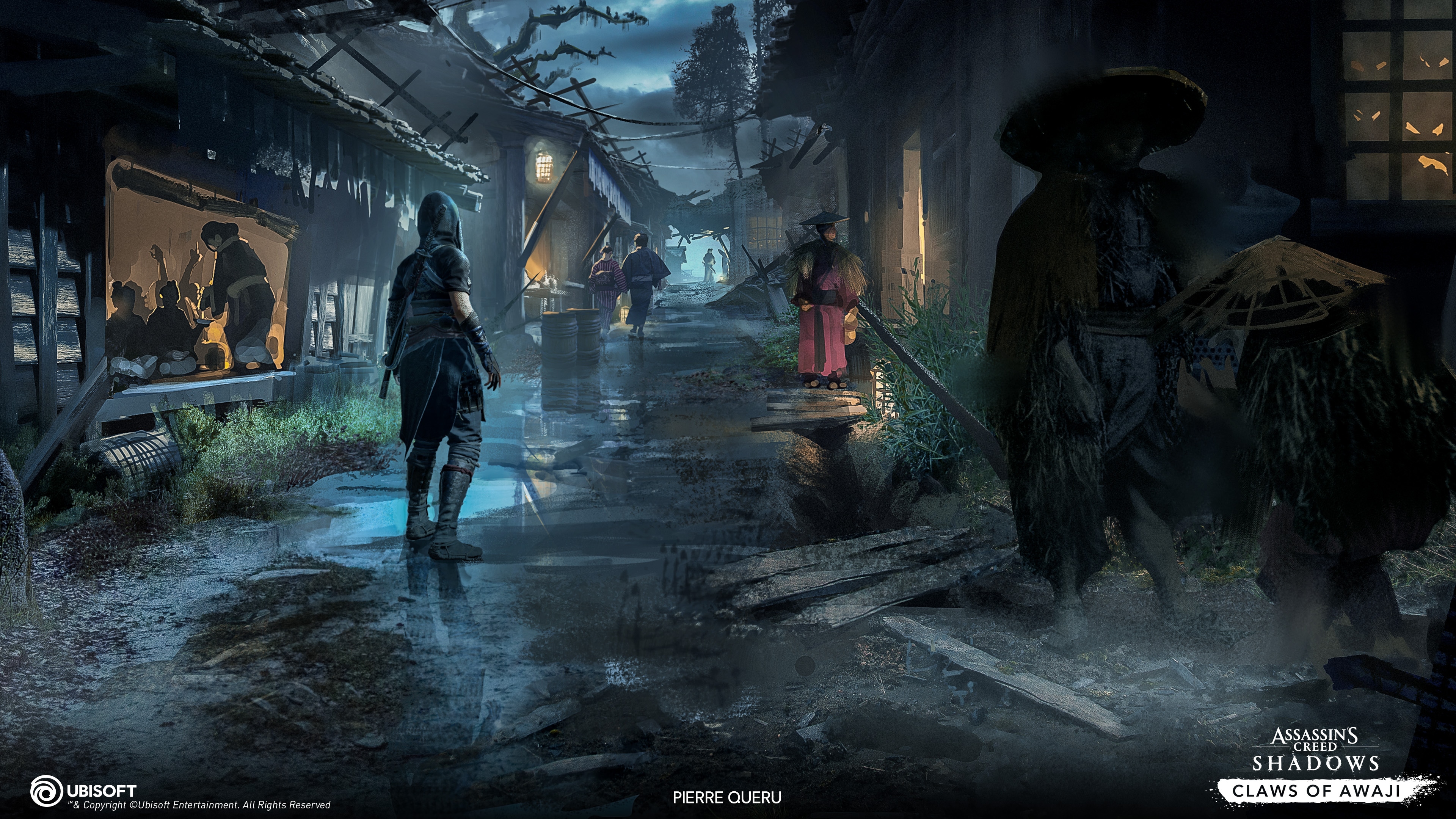 Assassin's creed shadows : Claws of awai - Sumoto Town concept arts par Zoh