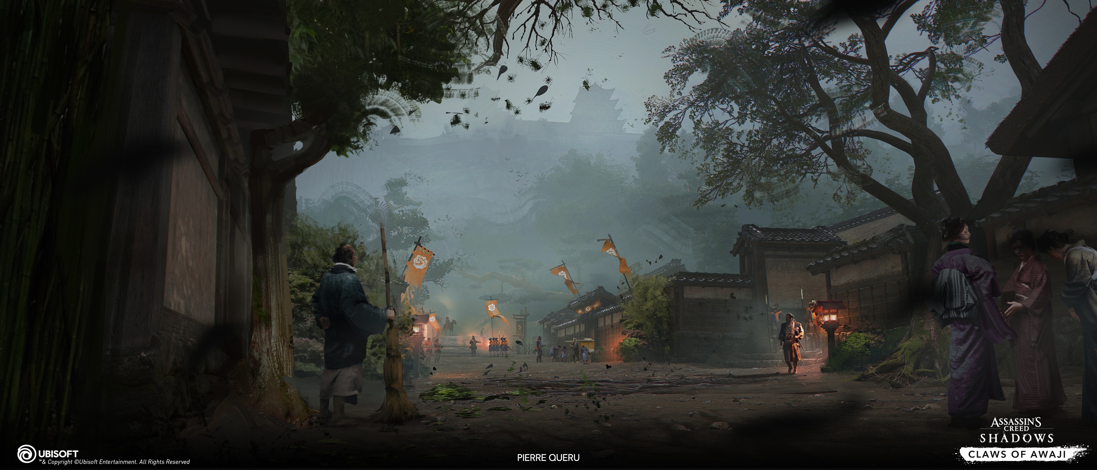 Assassin's creed shadows : Claws of awai - Sumoto Town concept arts par Zoh