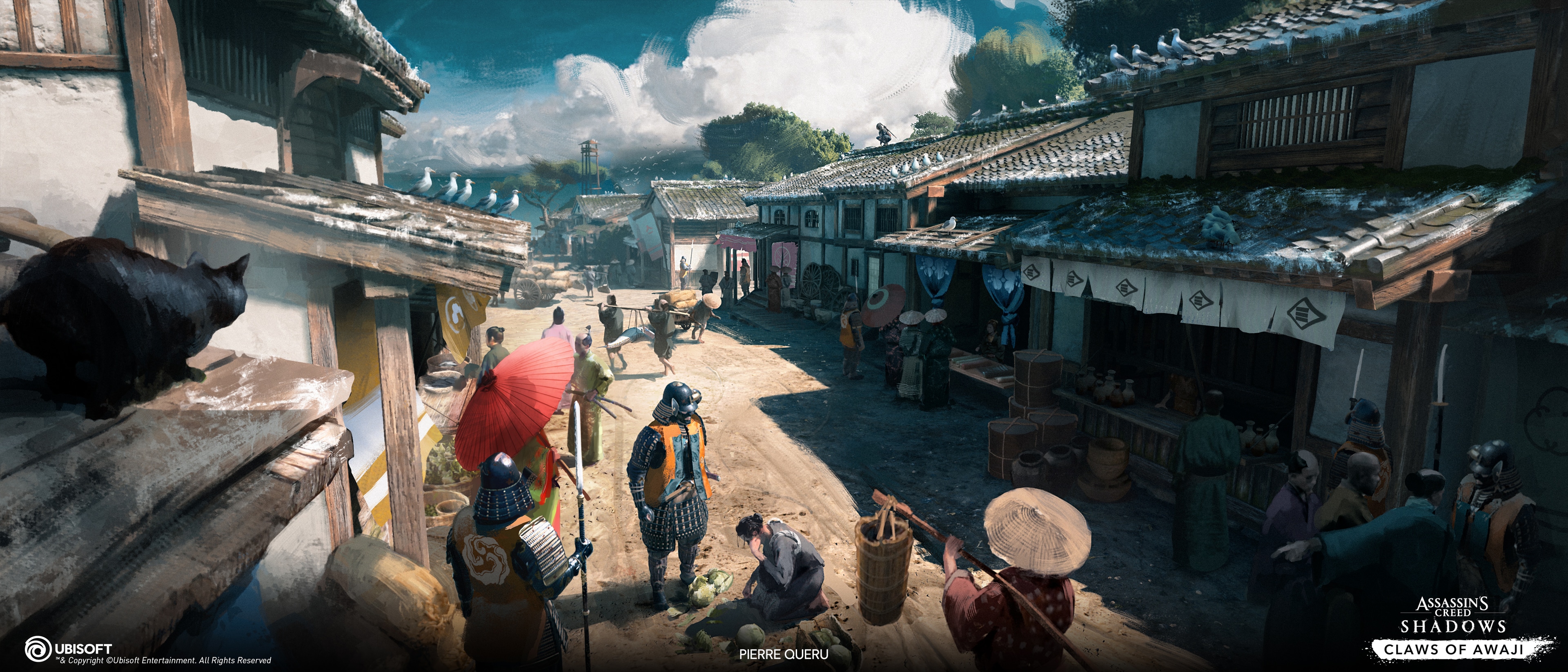 Assassin's creed shadows : Claws of awai - Sumoto Town concept arts par Zoh