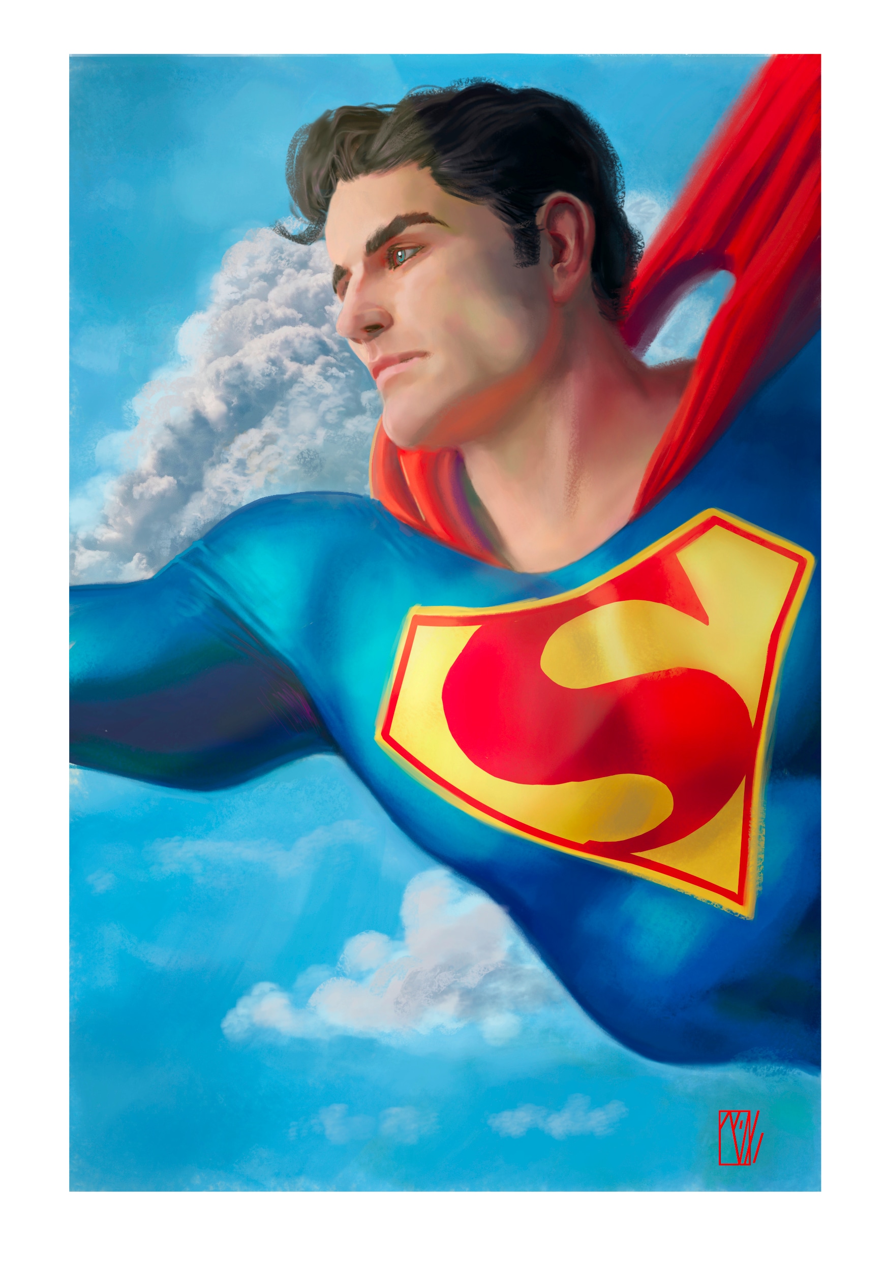Superman fan art par Wi4552