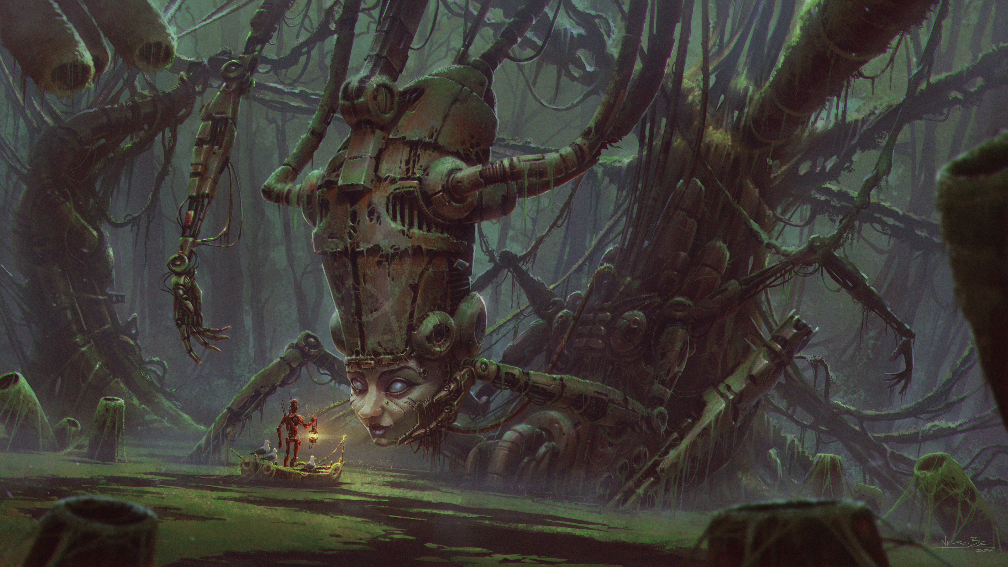 Carrying Mother of the Swamps par Nicrobe