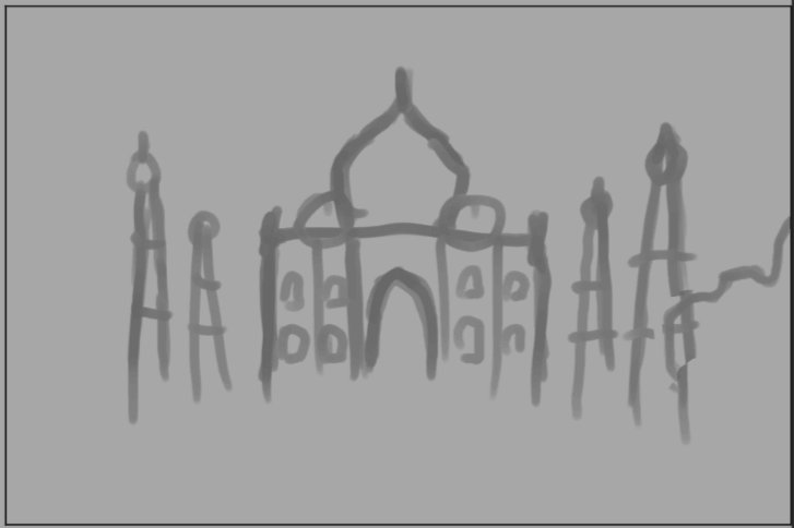 Exercice Croquis Taj Mahal par ravayra