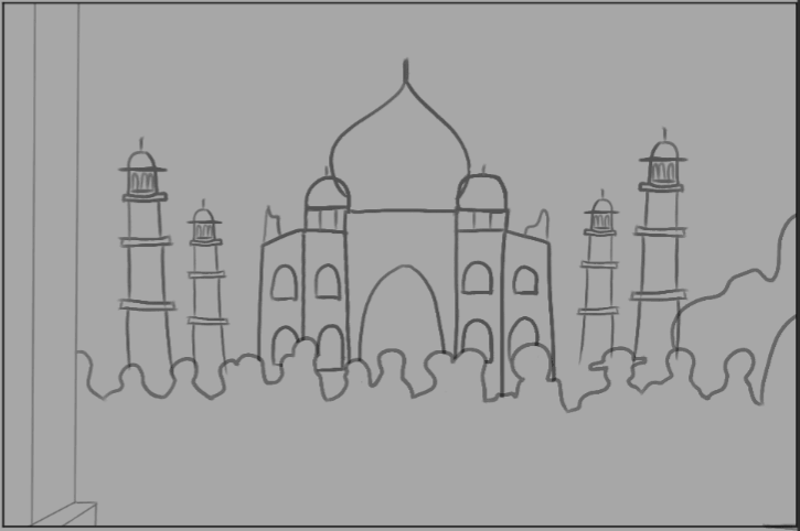 Exercice Croquis Taj Mahal par ravayra