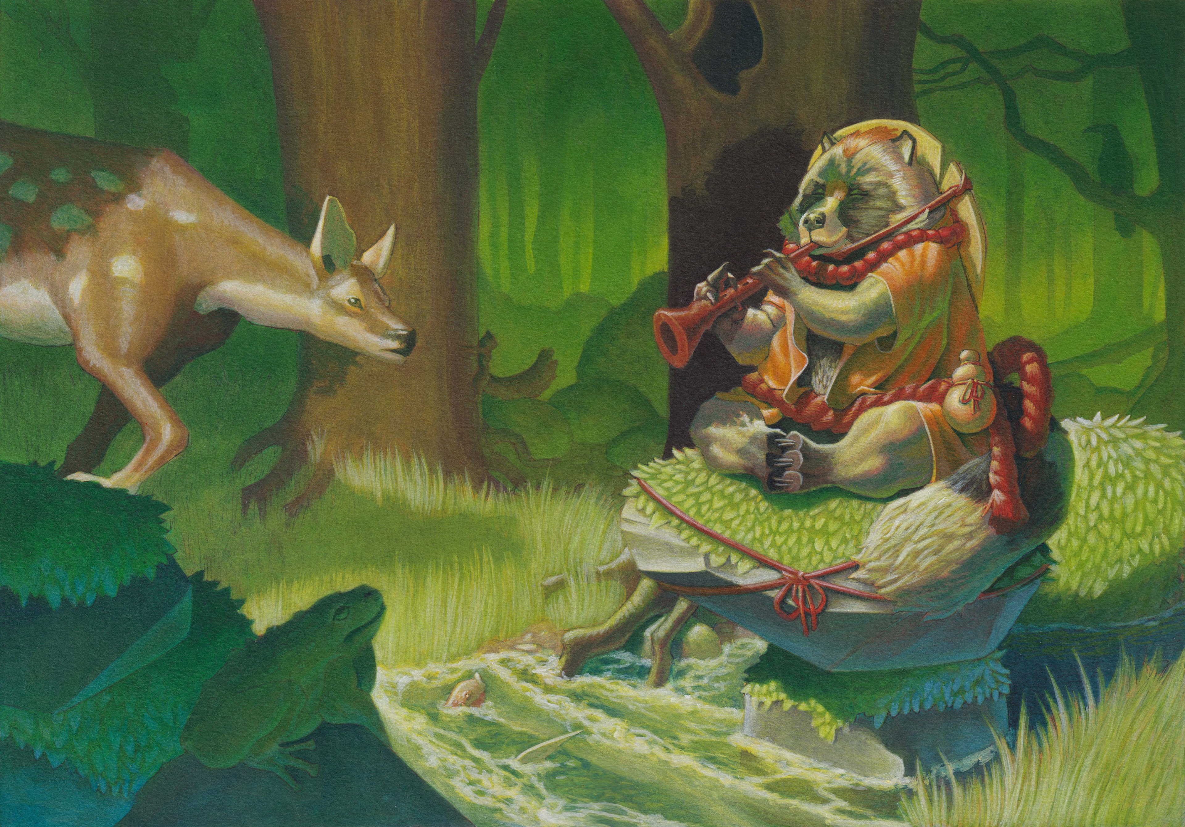 Le petit dieu de la forêt par grondolf