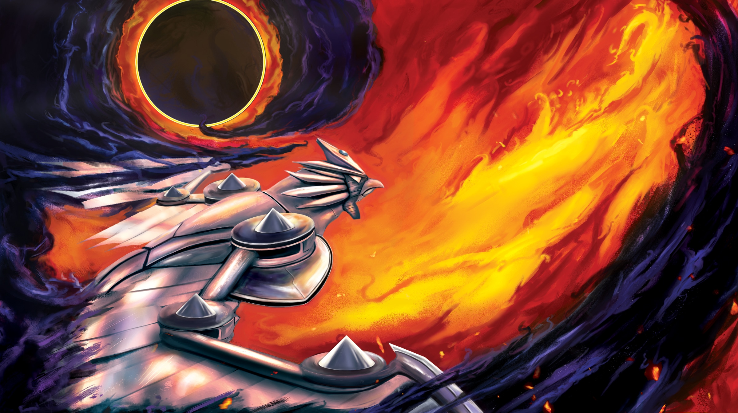 Horus, dragon de la flamme noire par JasKHEL