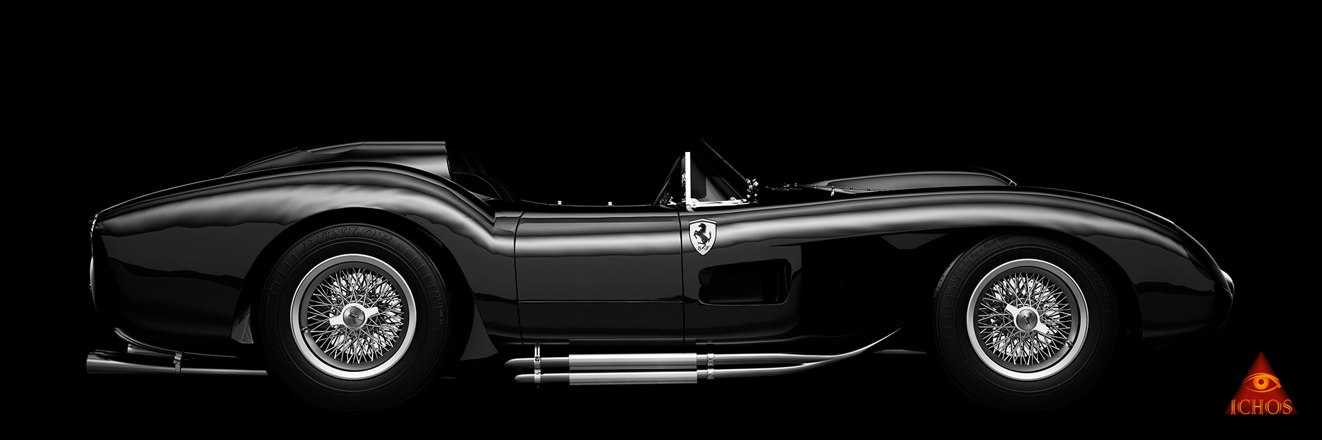 Black and White Testarossa par angelesteban