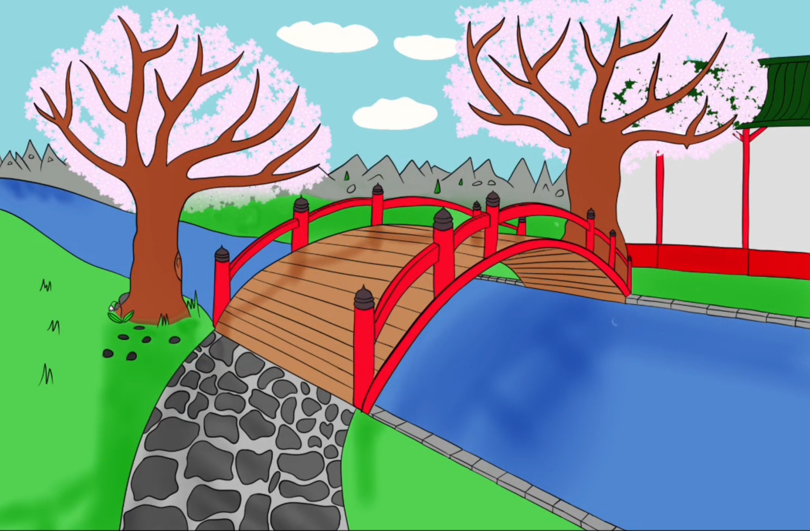 Tentative de background en essayant de faire de la perspective par tueurred1