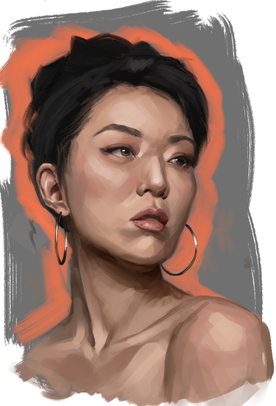 Etude style peinture à l'huile par Moscardino