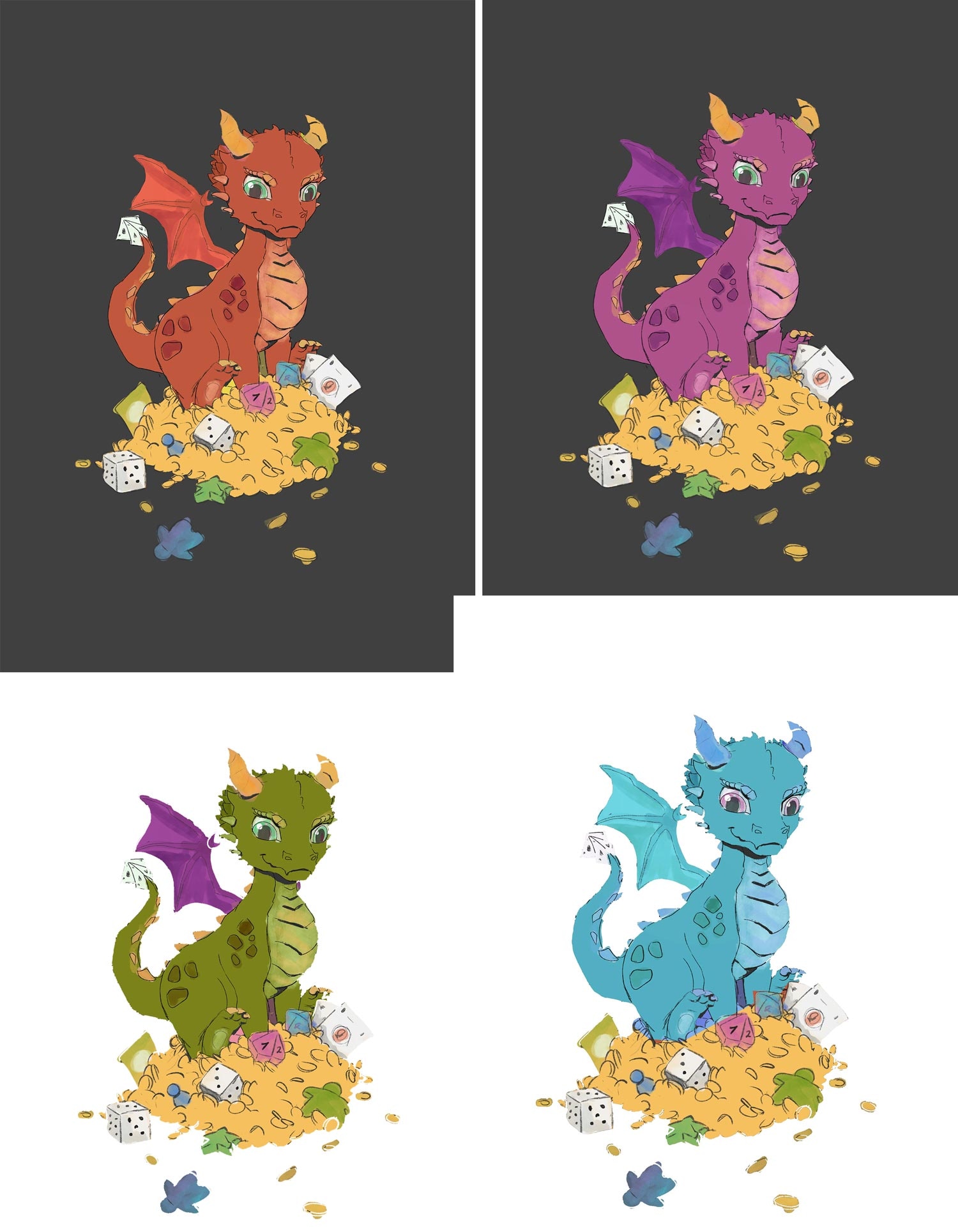 Dragonnet joueur par Bibulle