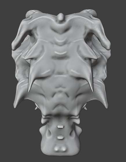 Sculpting 3d Blender - CH1 - Tête d'allien 1 - Jarjarbronx par maxime-d