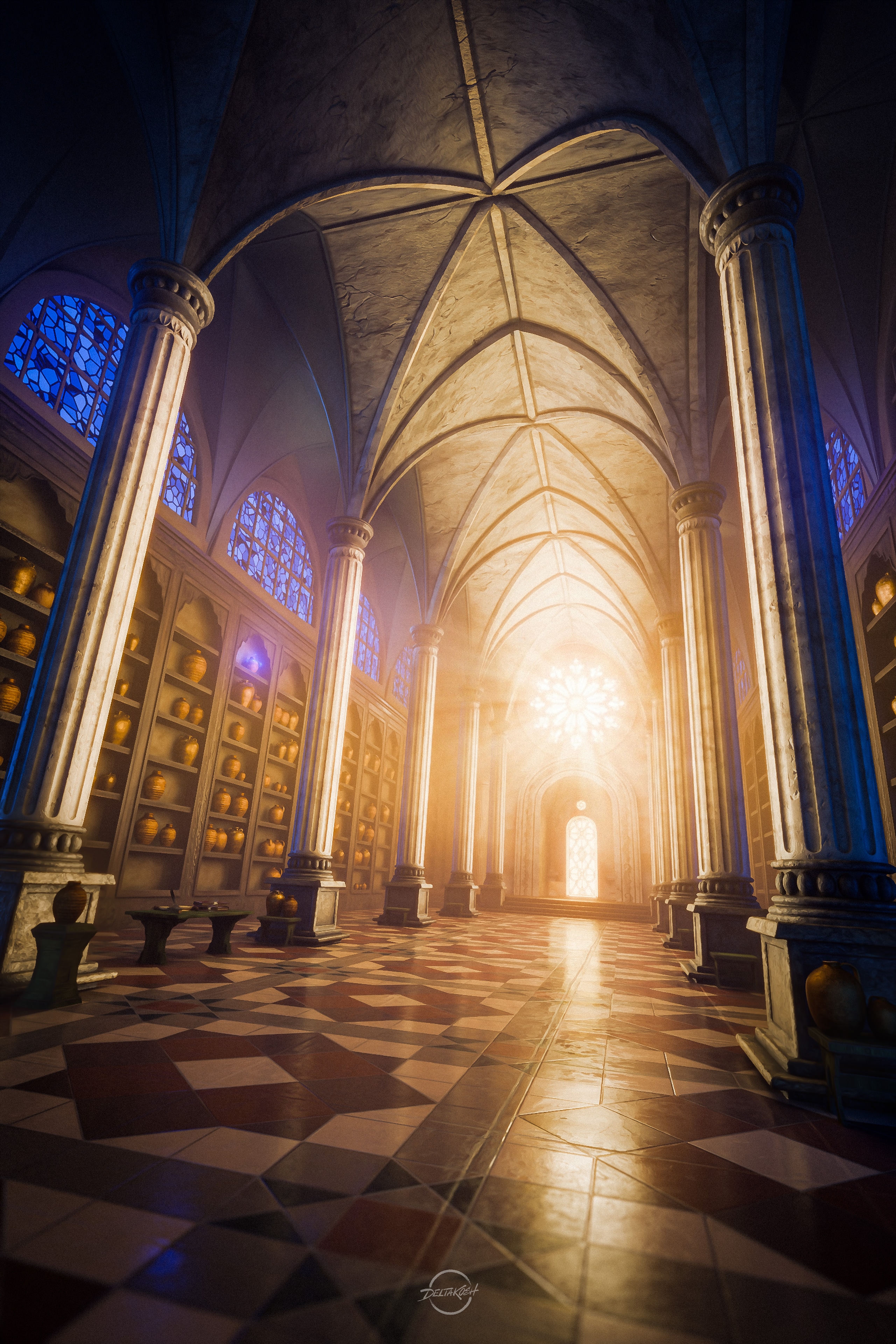 La Salle des Jarres par deltakosh