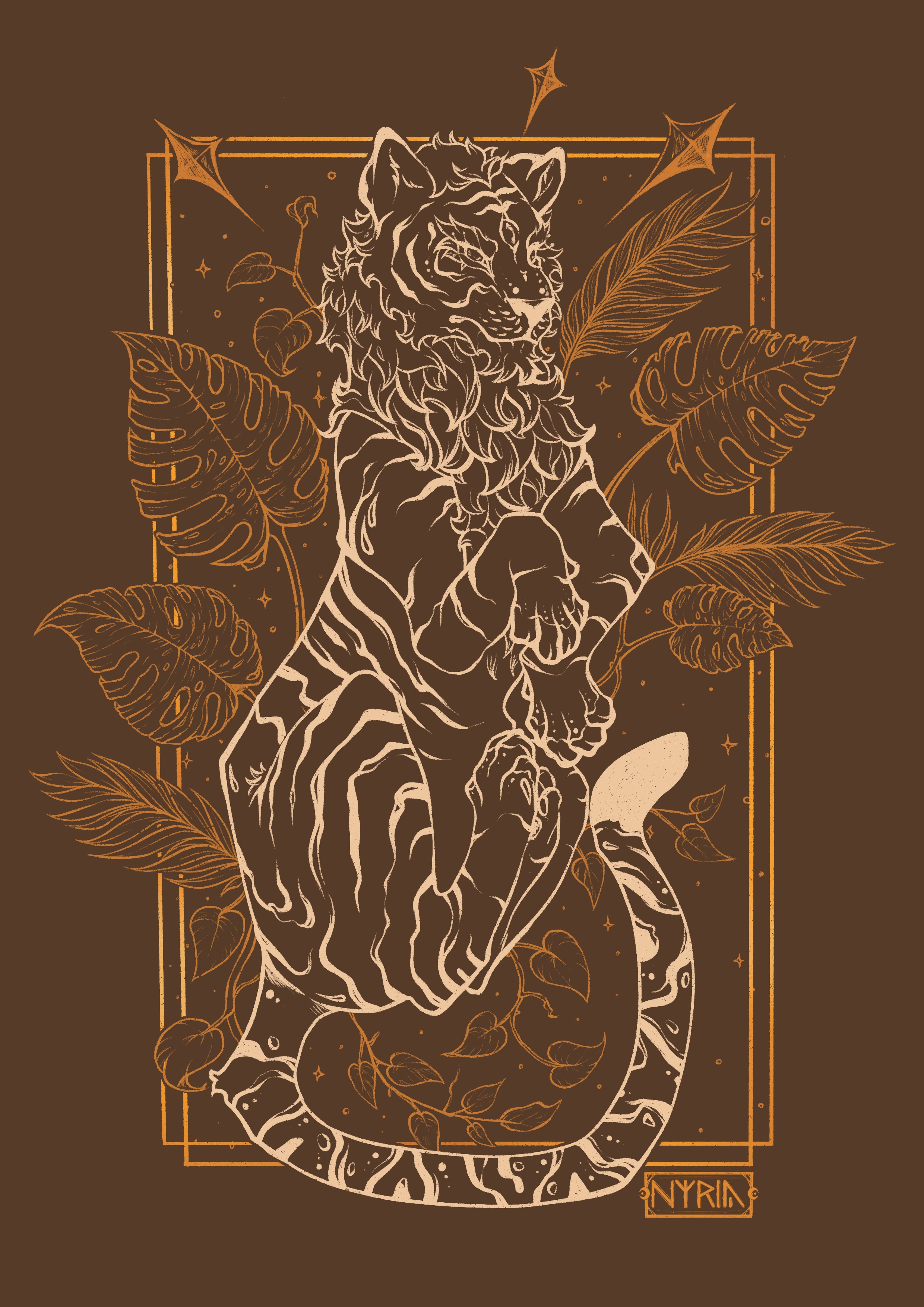 Le tigre tropical par Nyria