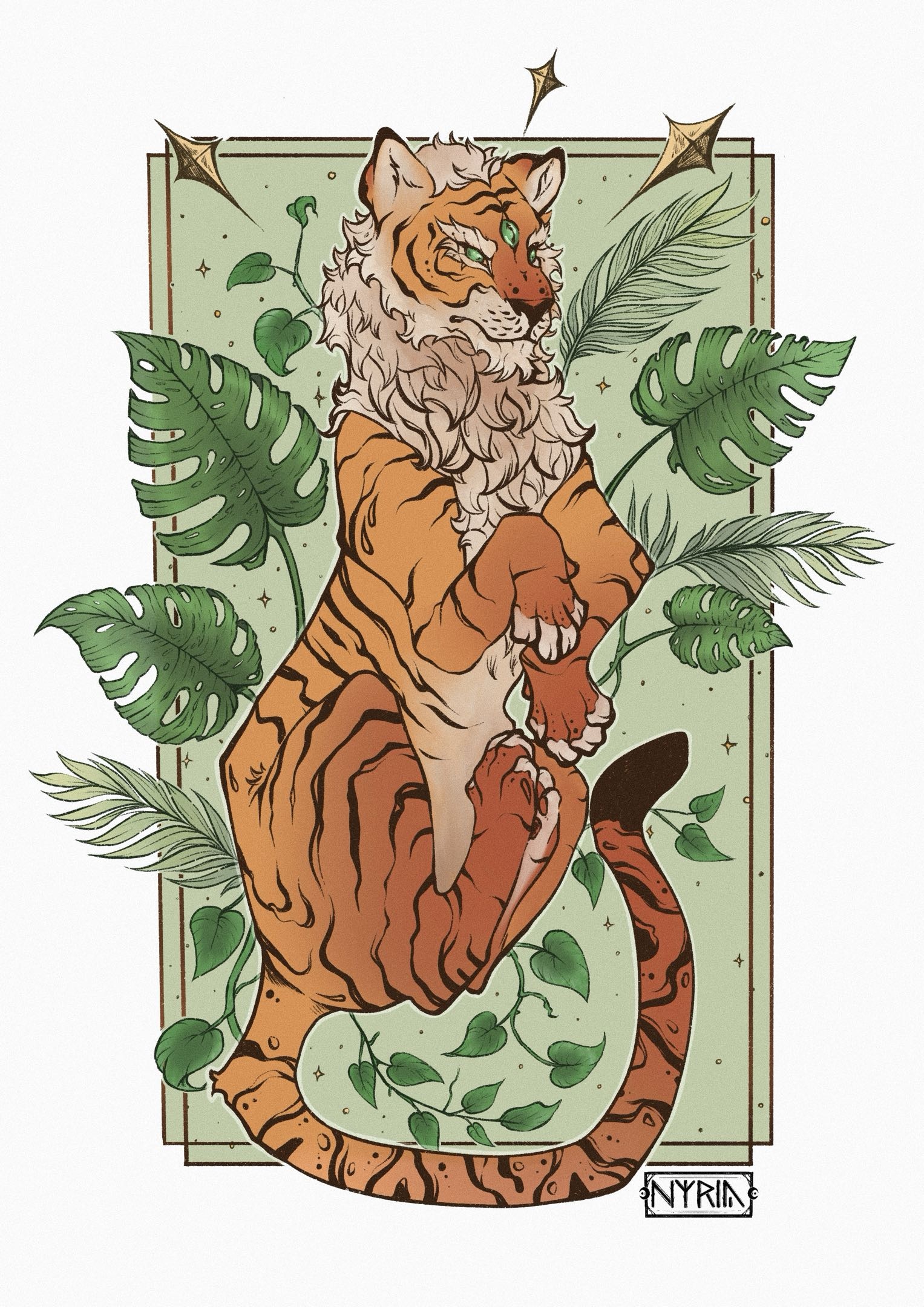Le tigre tropical par Nyria