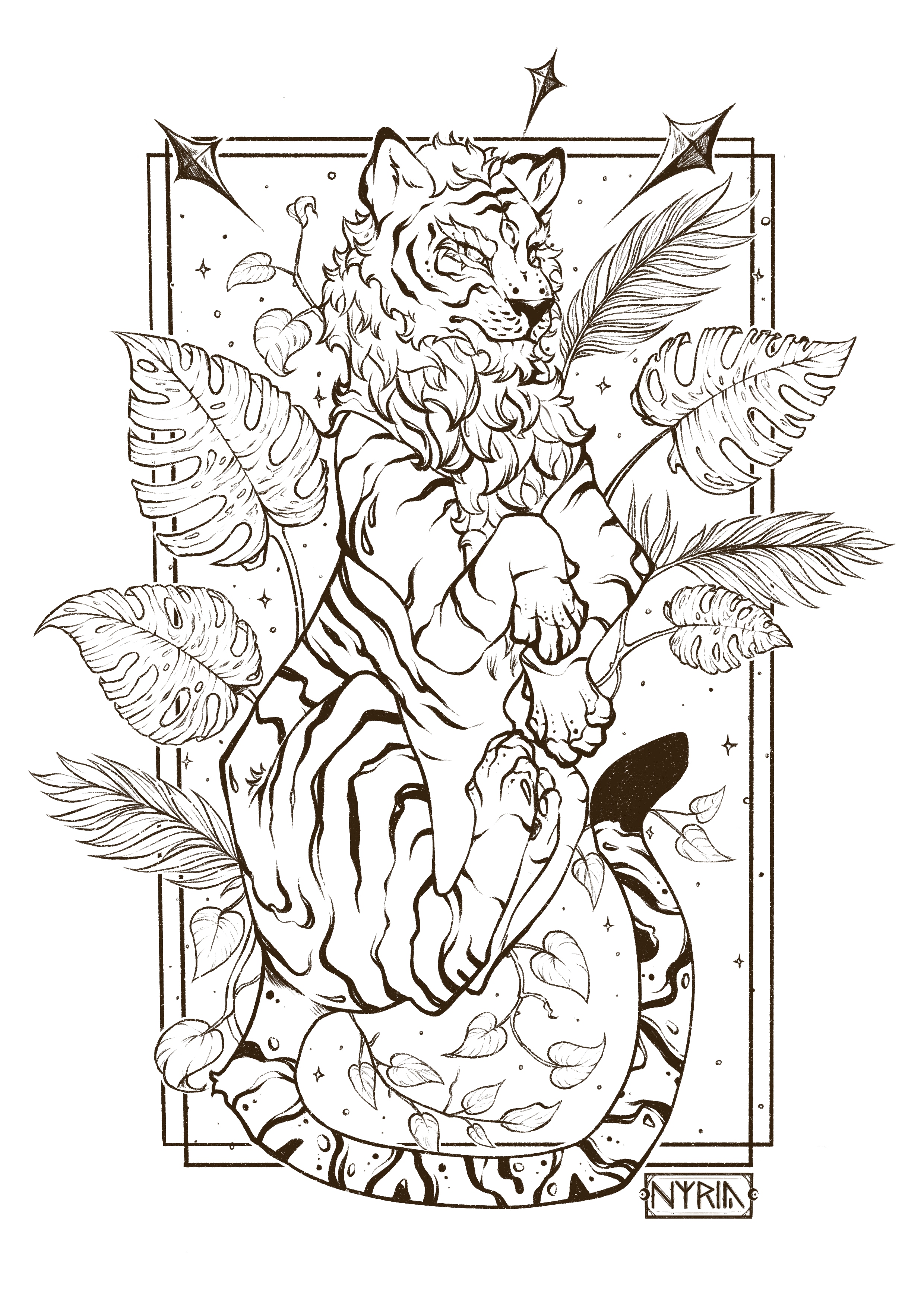 Le tigre tropical par Nyria