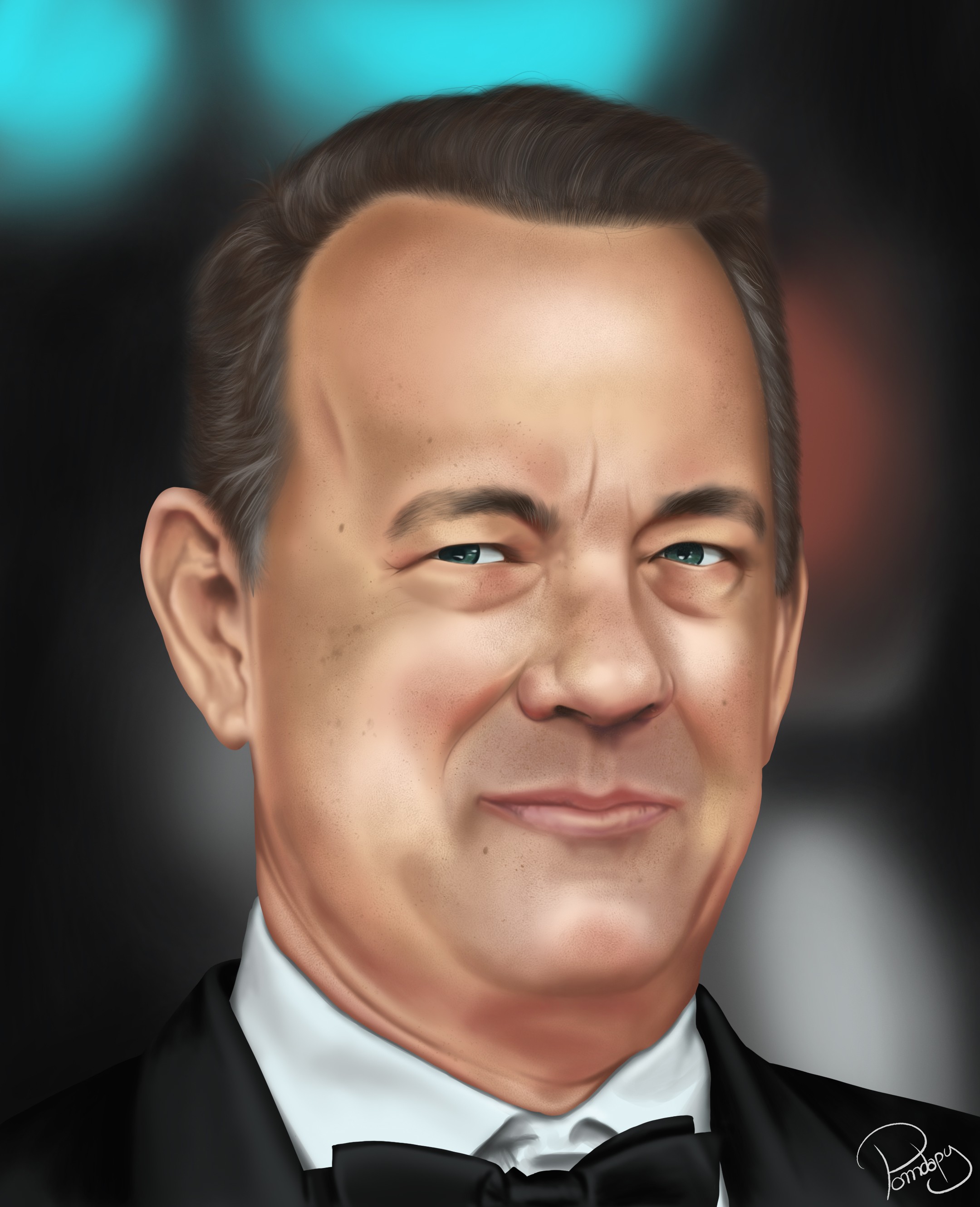 Portrait - Tom Hanks par Pomdapy