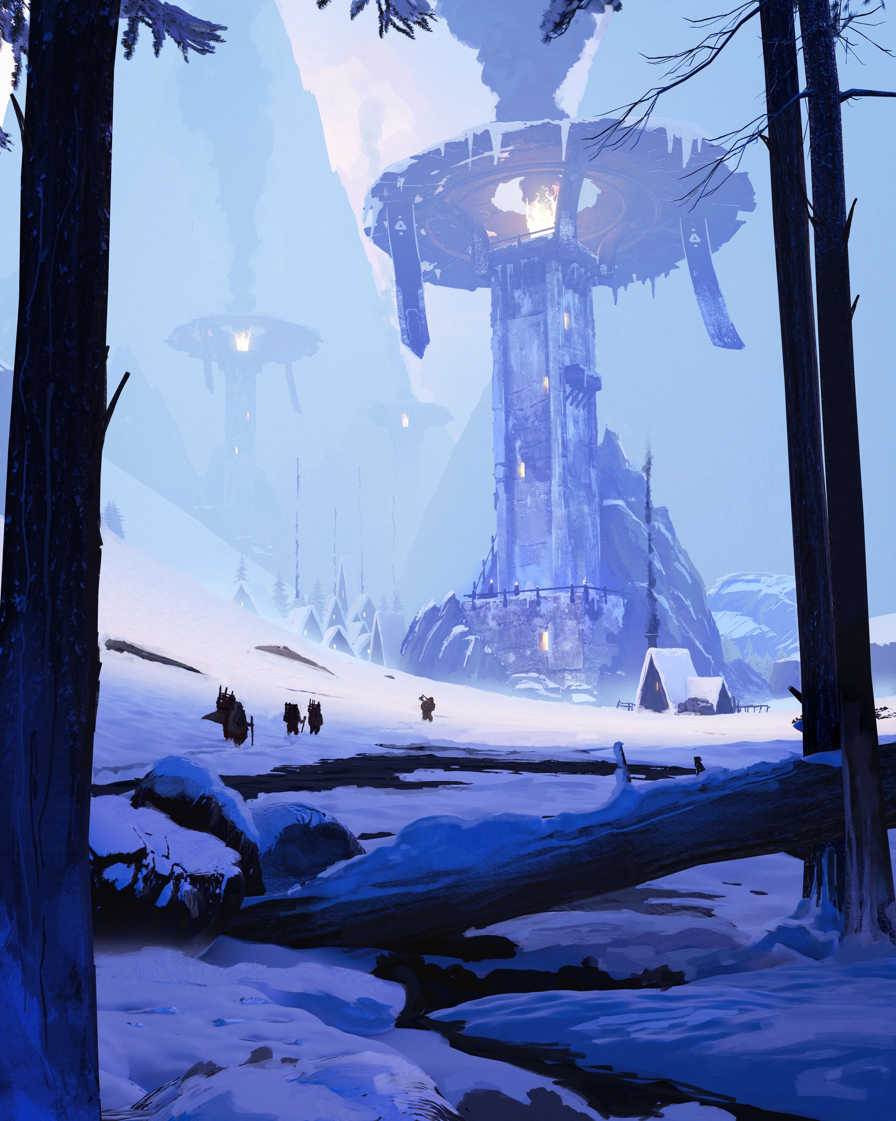 Snow watchtower par YAMO
