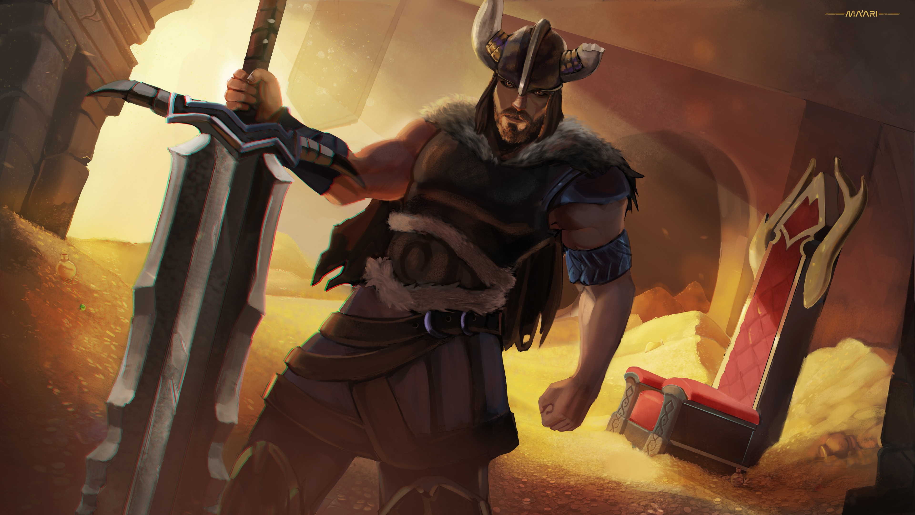 Tryndamere Viking Fan art-test par Ma'ari