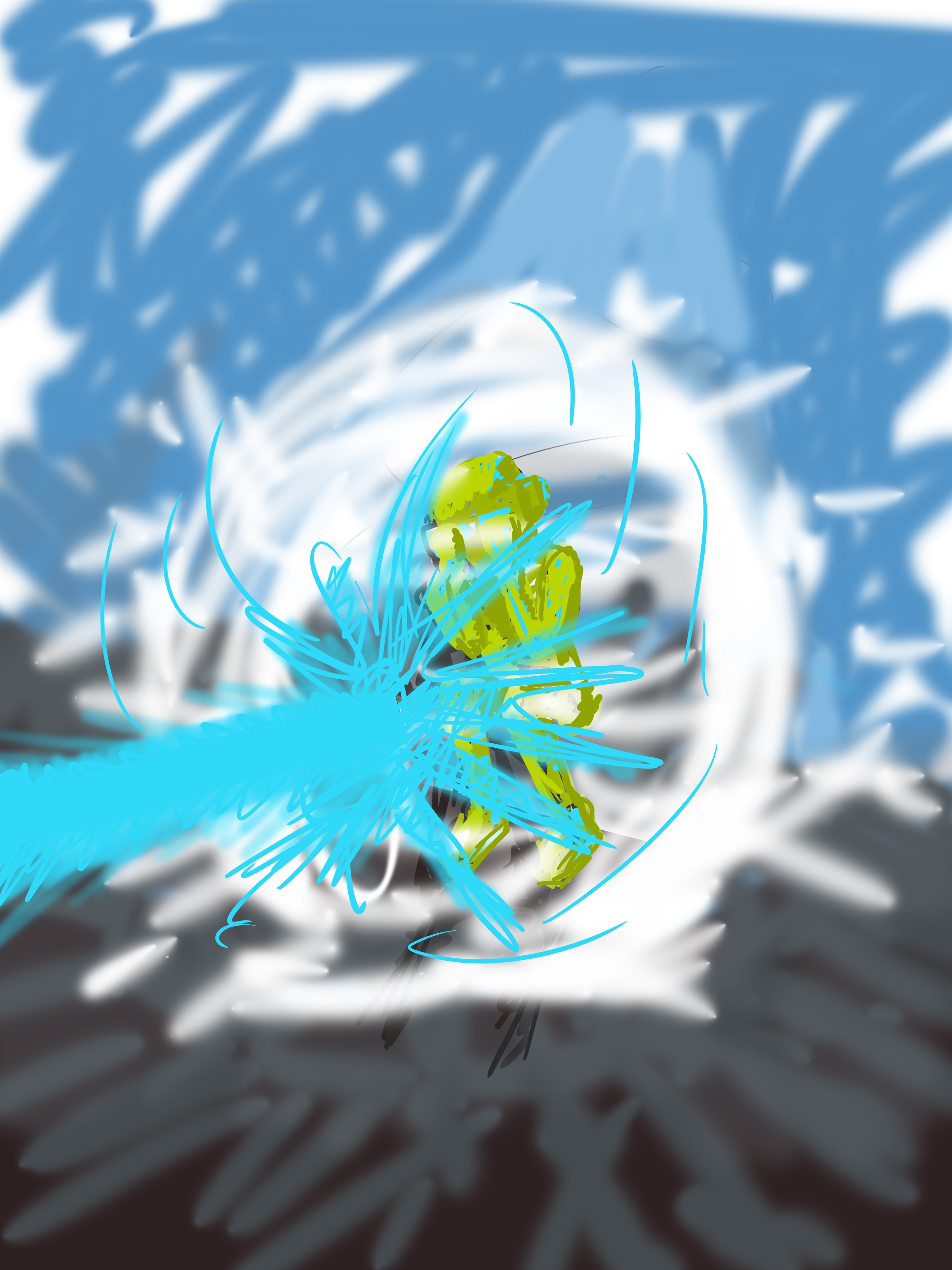 premier dessin exercice d'imagination par PO I START