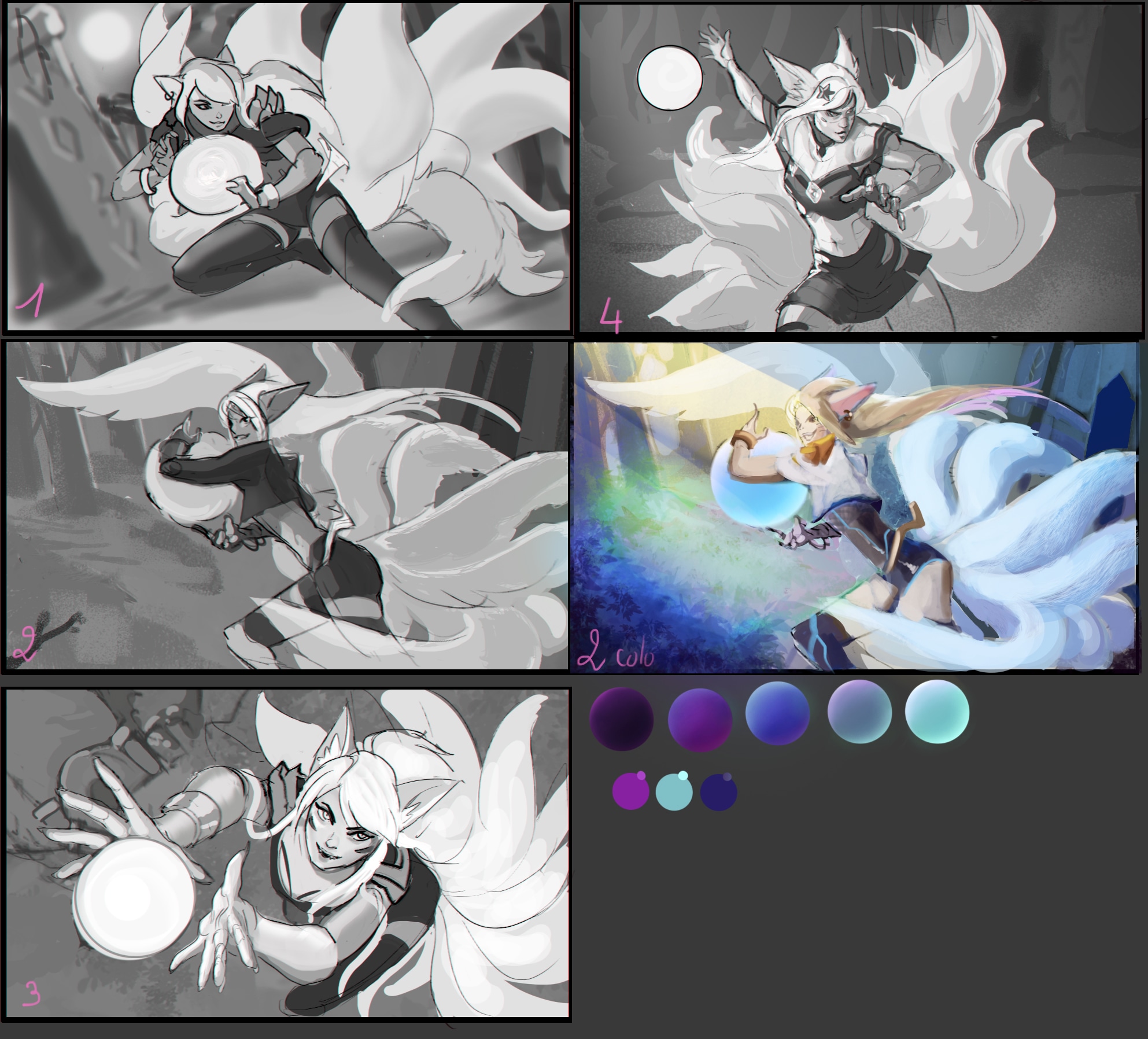 Ahri K/da fan art par Ma'ari