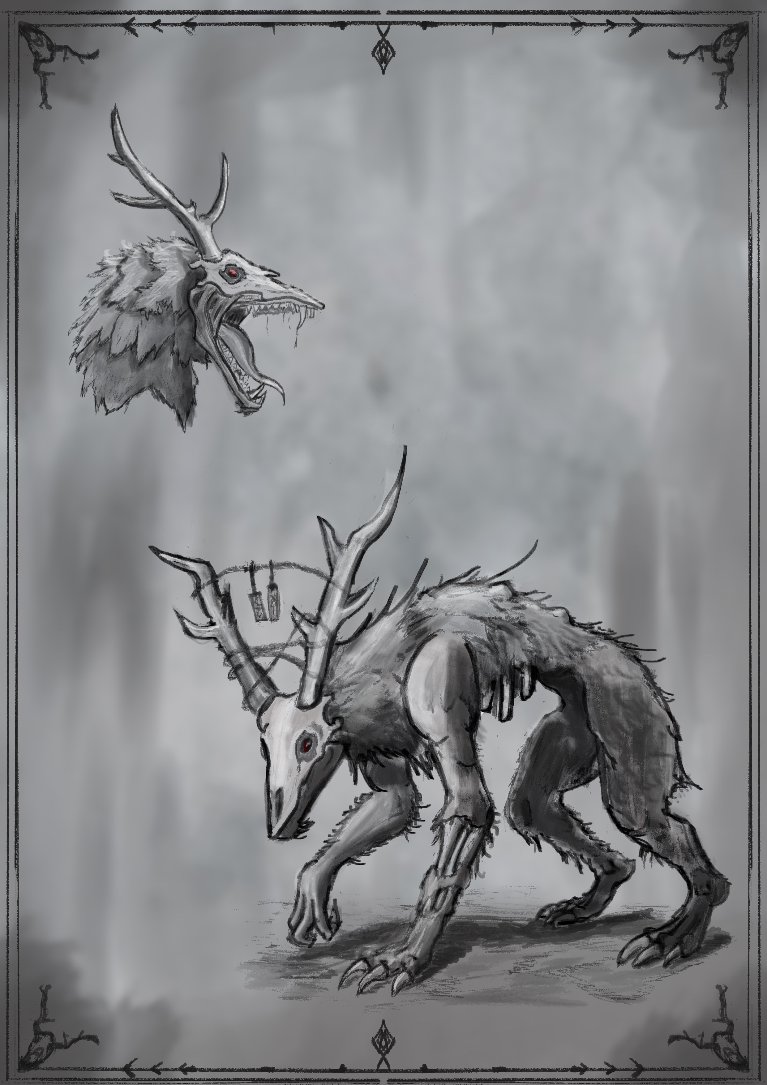 wendigo+cyclope femelle par Wayfarer