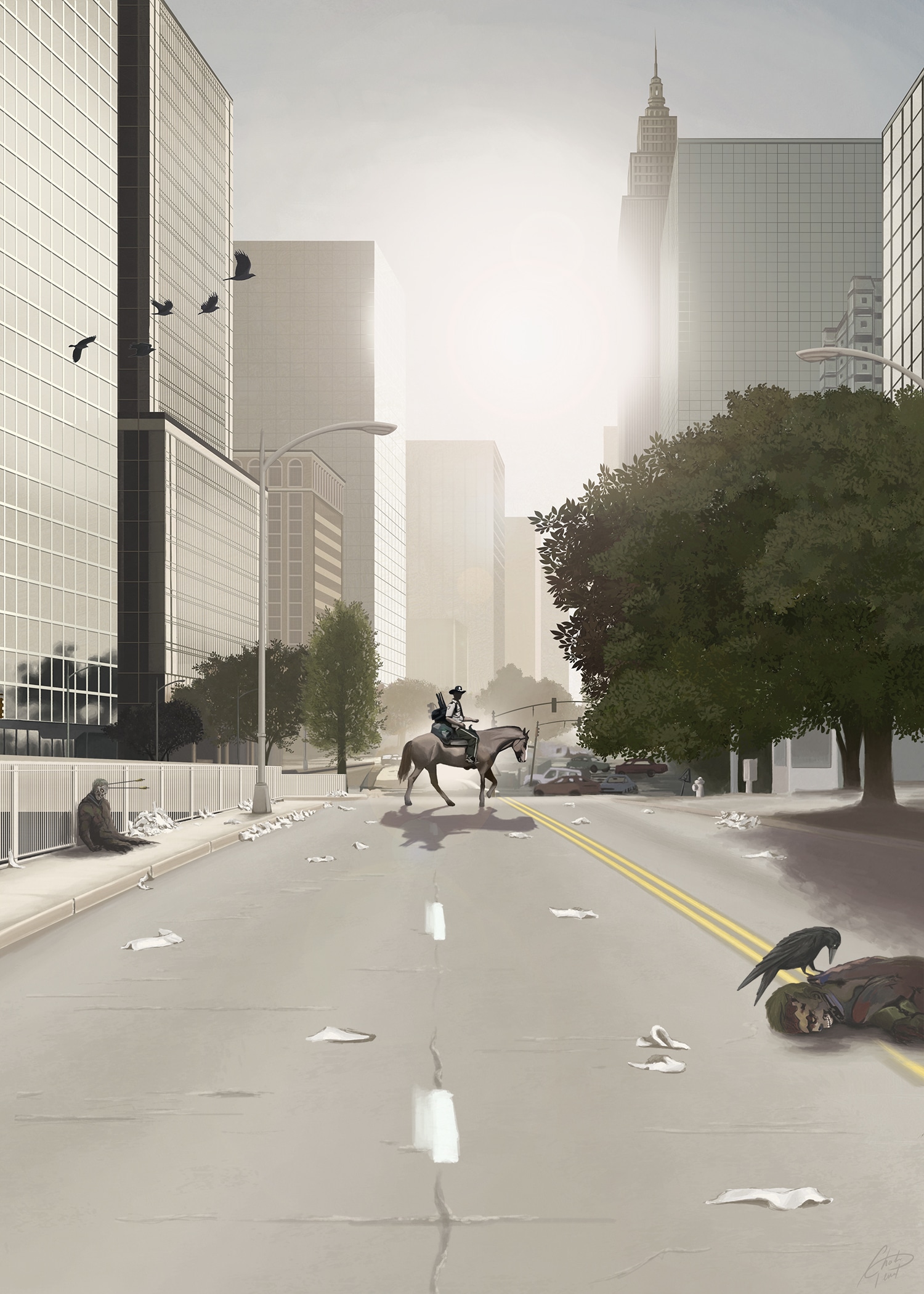 The Walking Dead - alternative serie poster par chad