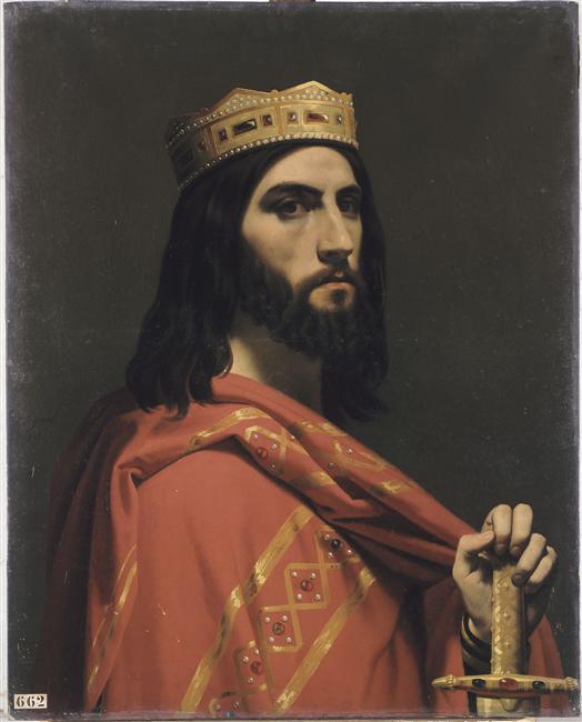 Emile Signol, Dagobert Ier roi d'Austrasie de Neustrie et de Bourgogne, musée de Versailles, 1842