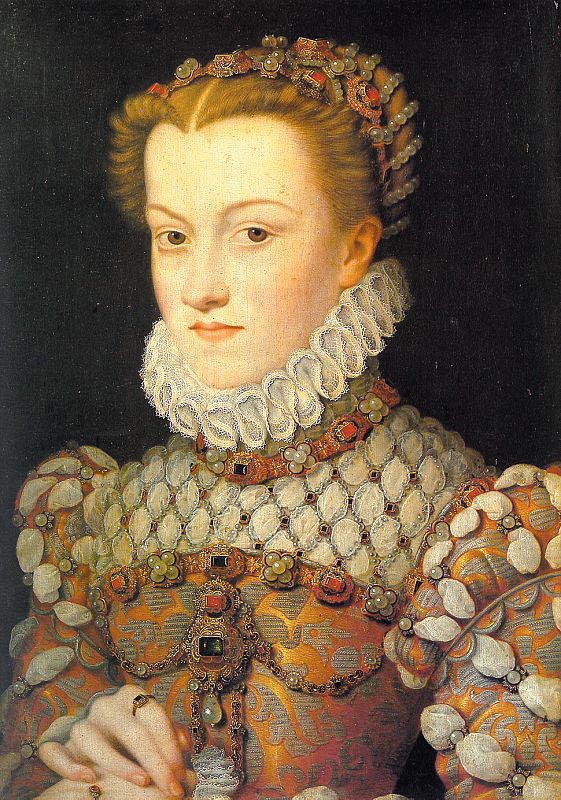 François Clouet, Elisabeth d'Autriche, 1571, musée du Louvre