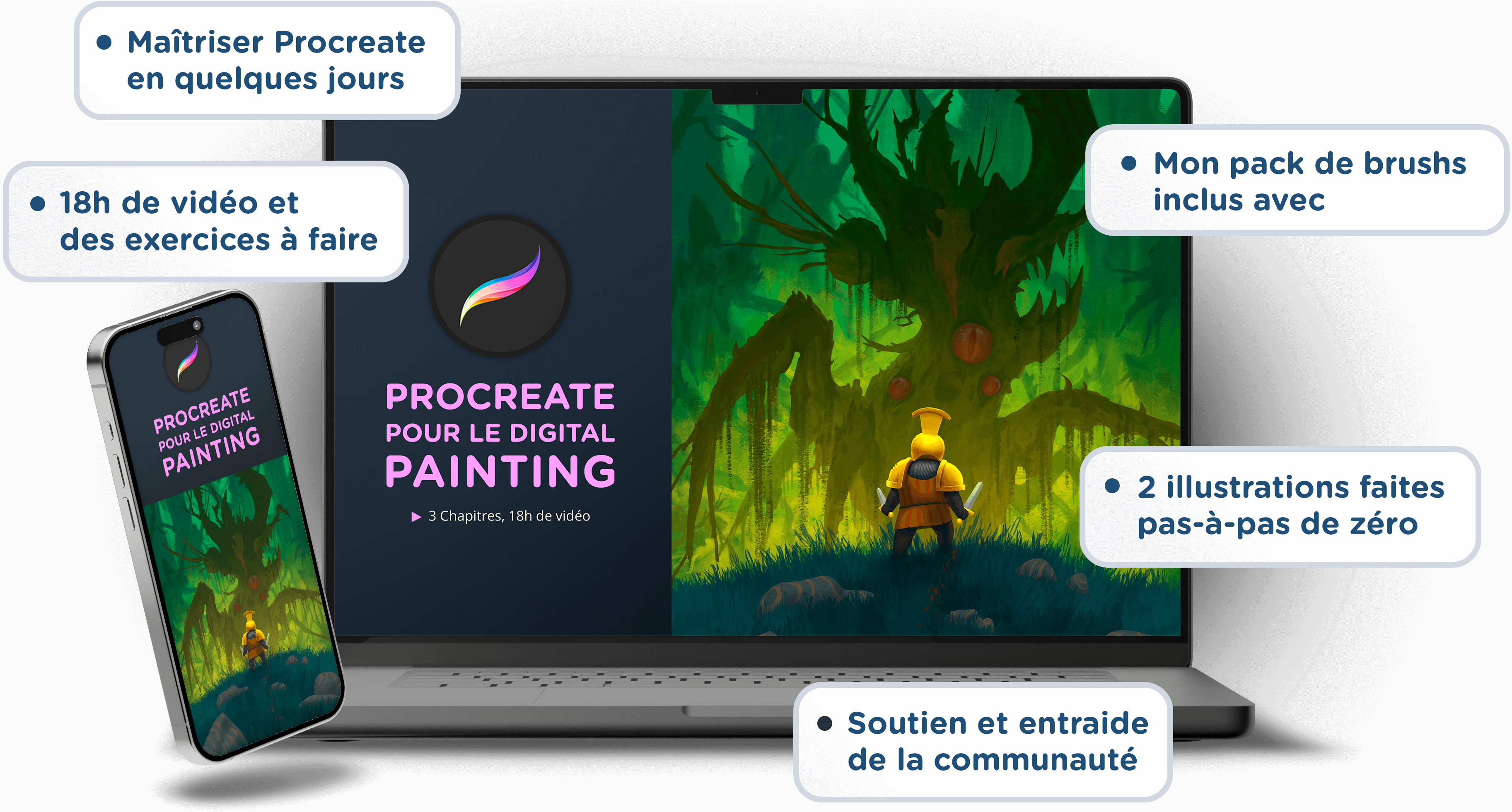 Formation digital painting procreate