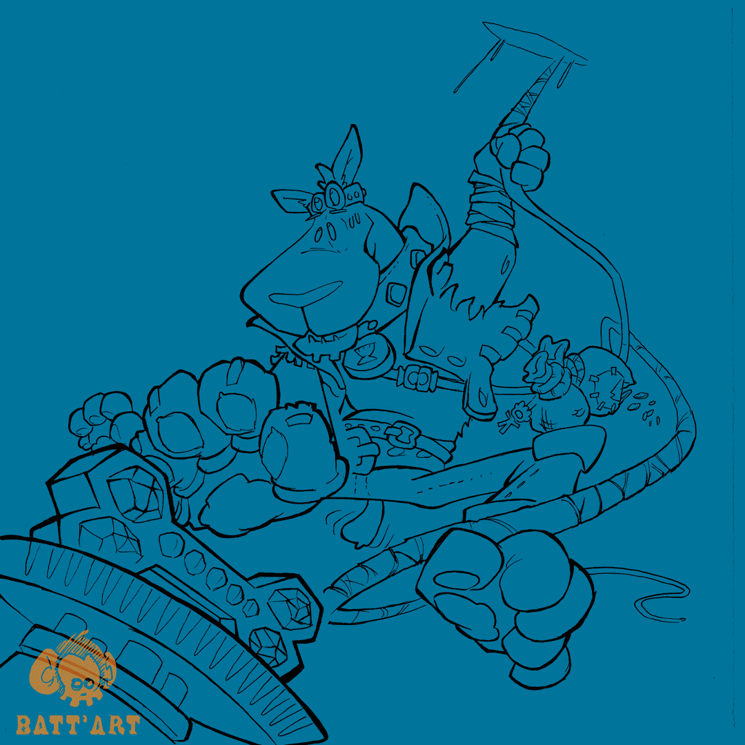 DOG ADVENTURER par Batt Cauchy  (BATT'ART)