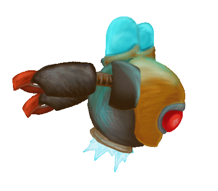 Skyline Ascent : Animation attaque charge du golem par Hedjou