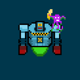 Robot+Banane+Poulpe par NoxiDream